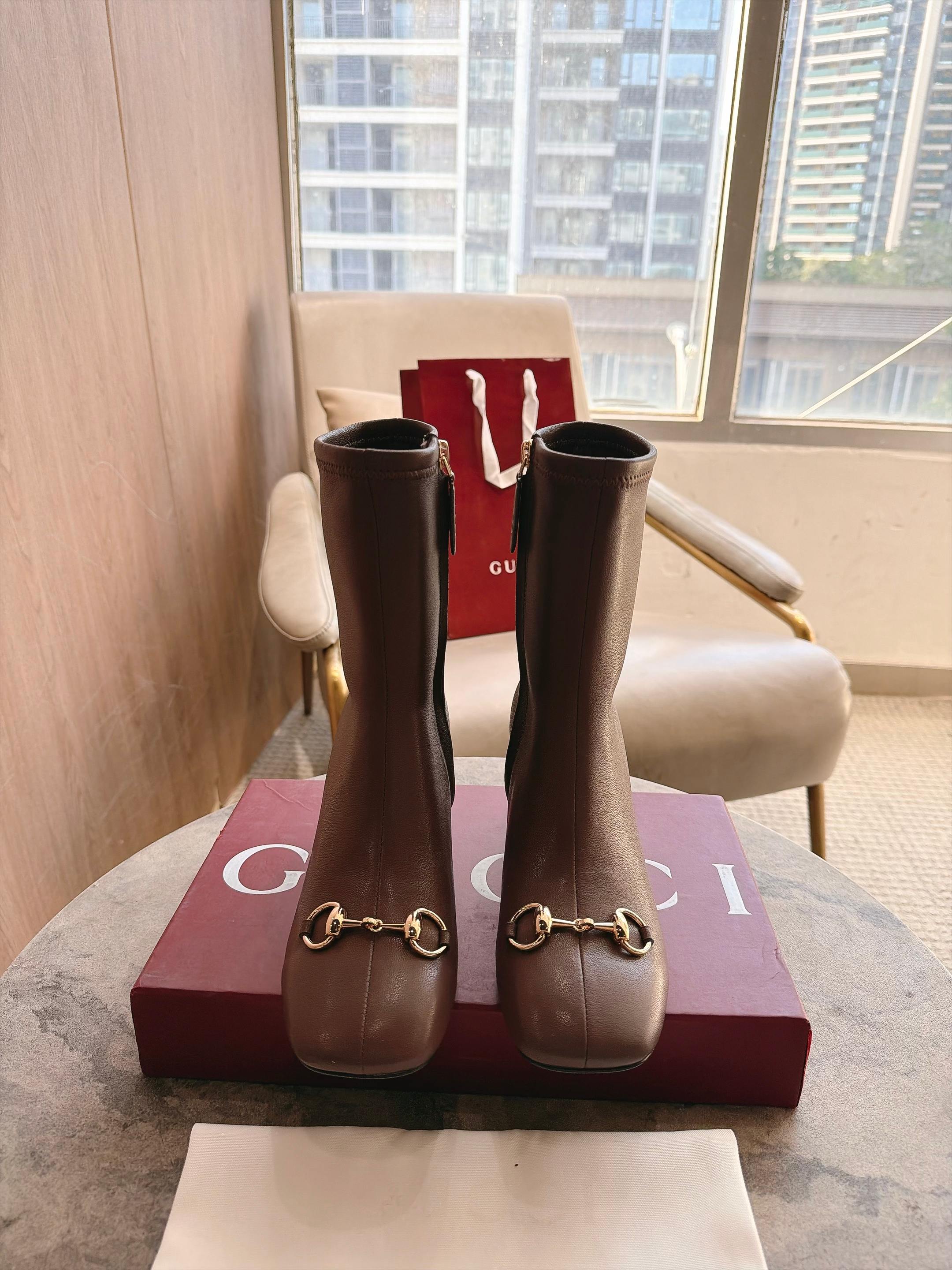 Cheap Gucci Boots For Women in 235666, $130 USD- [IB235666] - Replica Gucci Boots For Women