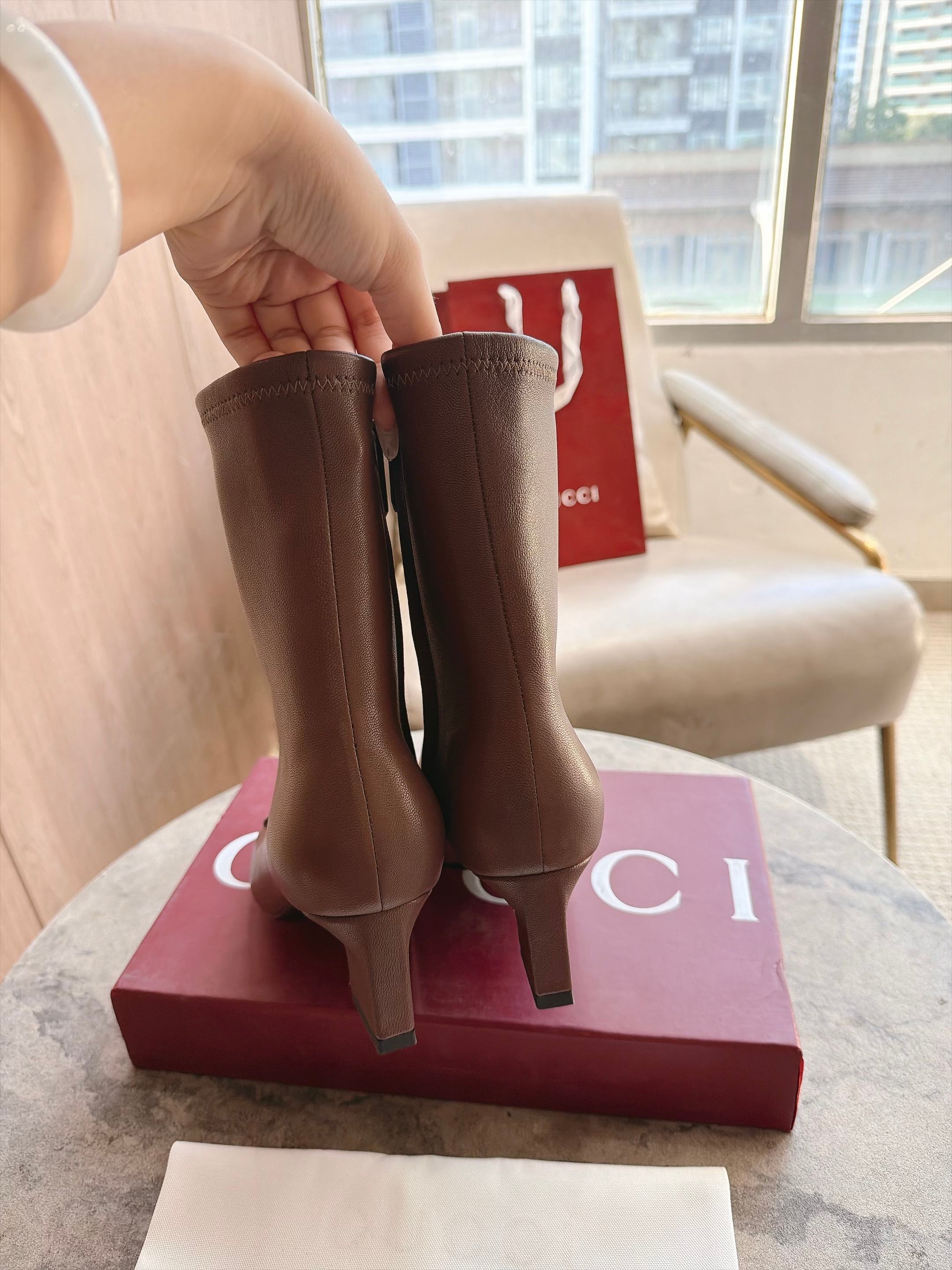 Cheap Gucci Boots For Women in 235666, $130 USD- [IB235666] - Replica Gucci Boots For Women