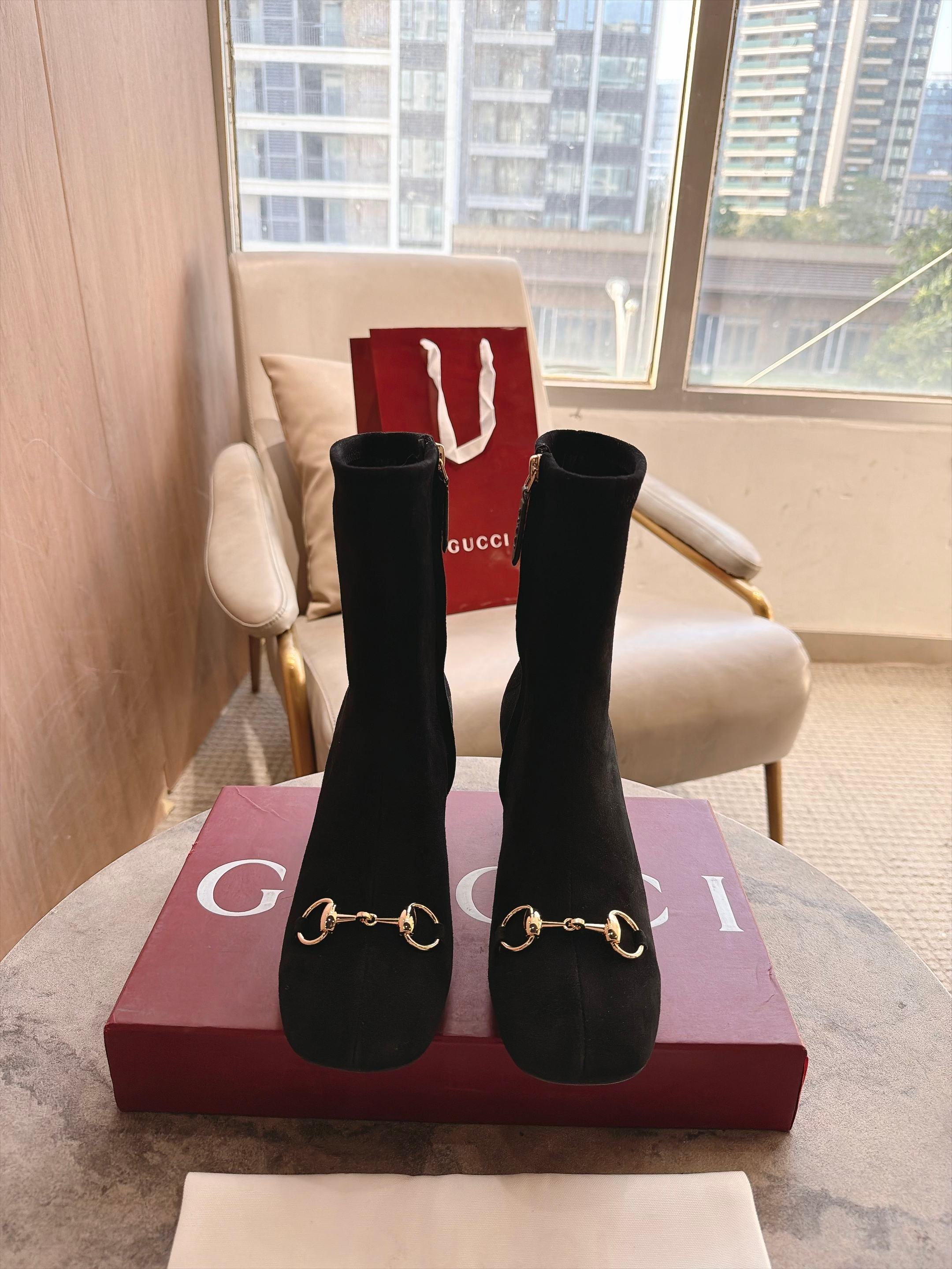 Cheap Gucci Boots For Women in 235667, $130 USD- [IB235667] - Replica Gucci Boots For Women