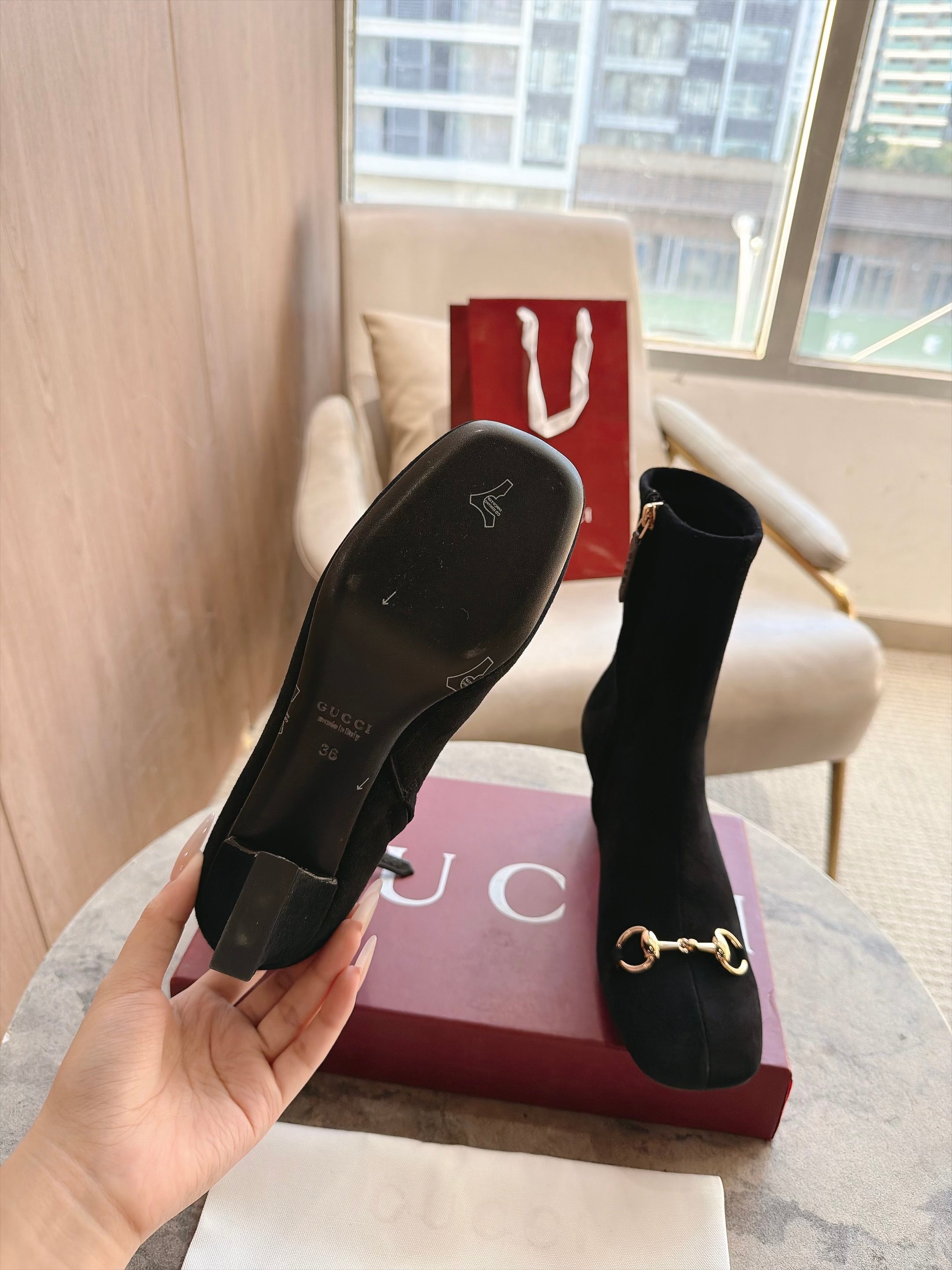 Cheap Gucci Boots For Women in 235667, $130 USD- [IB235667] - Replica Gucci Boots For Women
