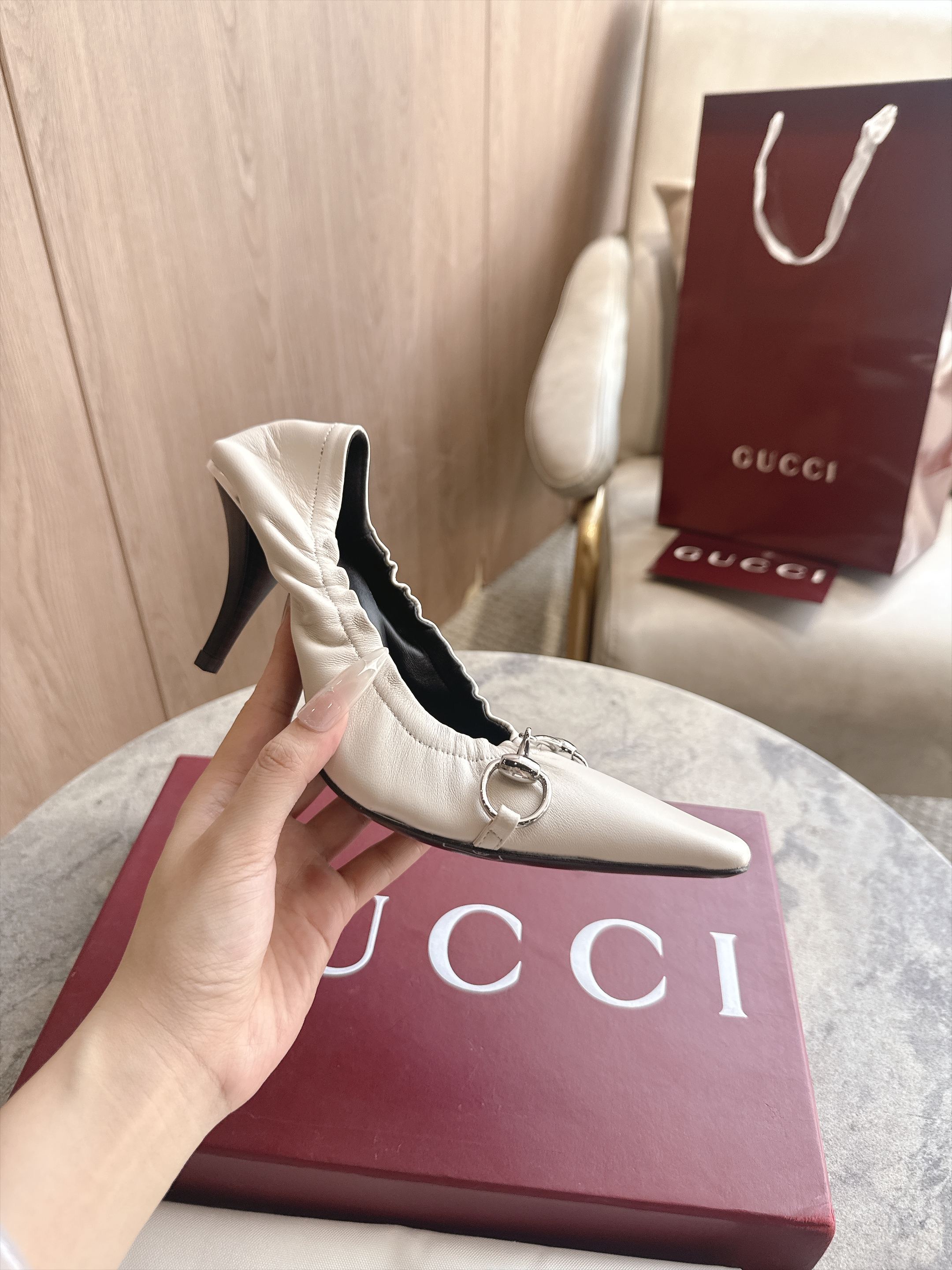 Cheap Gucci Sandals And Pumps For Women in 235678, $85 USD- [IB235678] - Replica Gucci Sandals And Pumps For Women