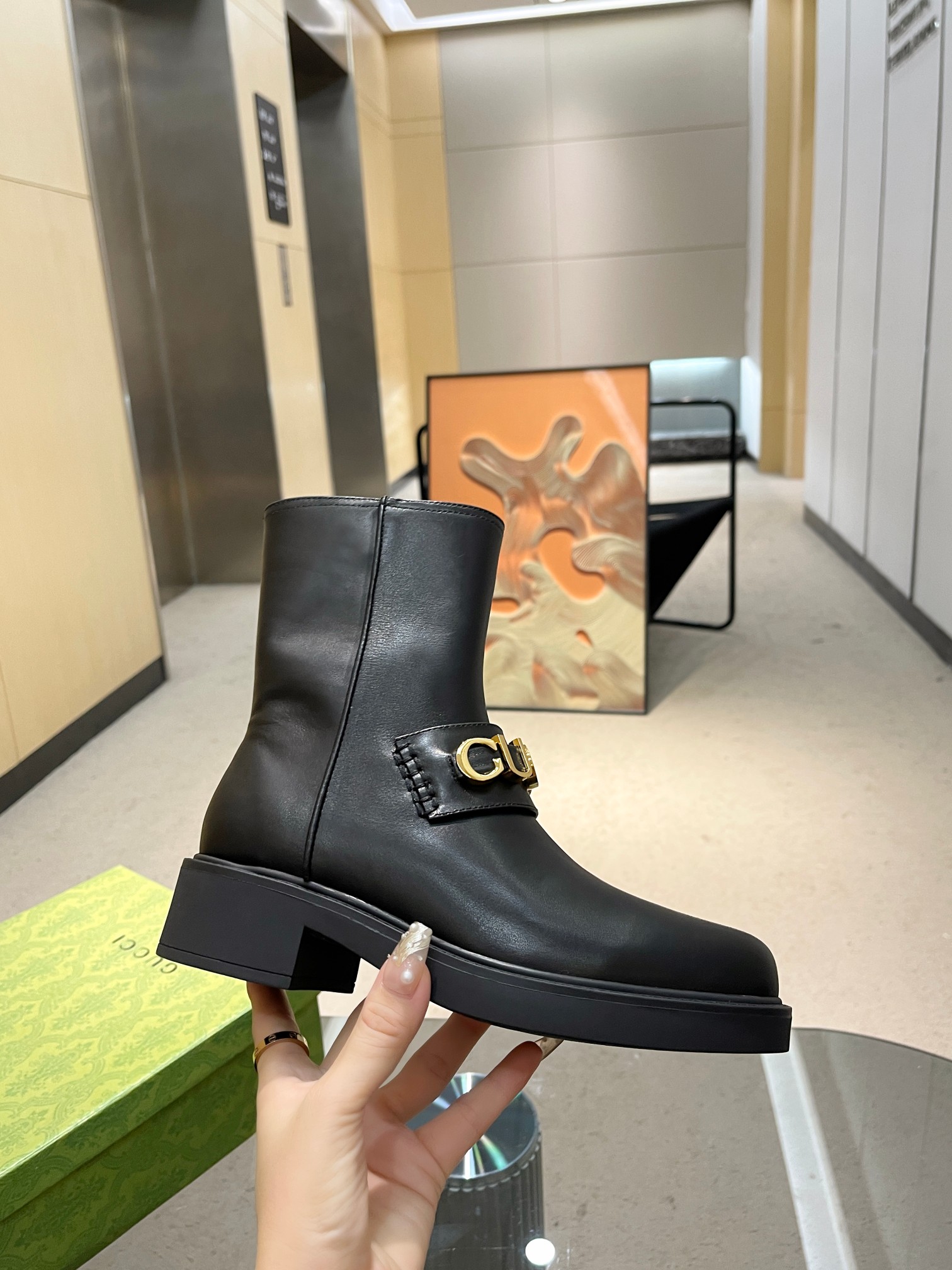 Cheap Gucci Boots For Women in 235685, $125 USD- [IB235685] - Replica Gucci Boots For Women