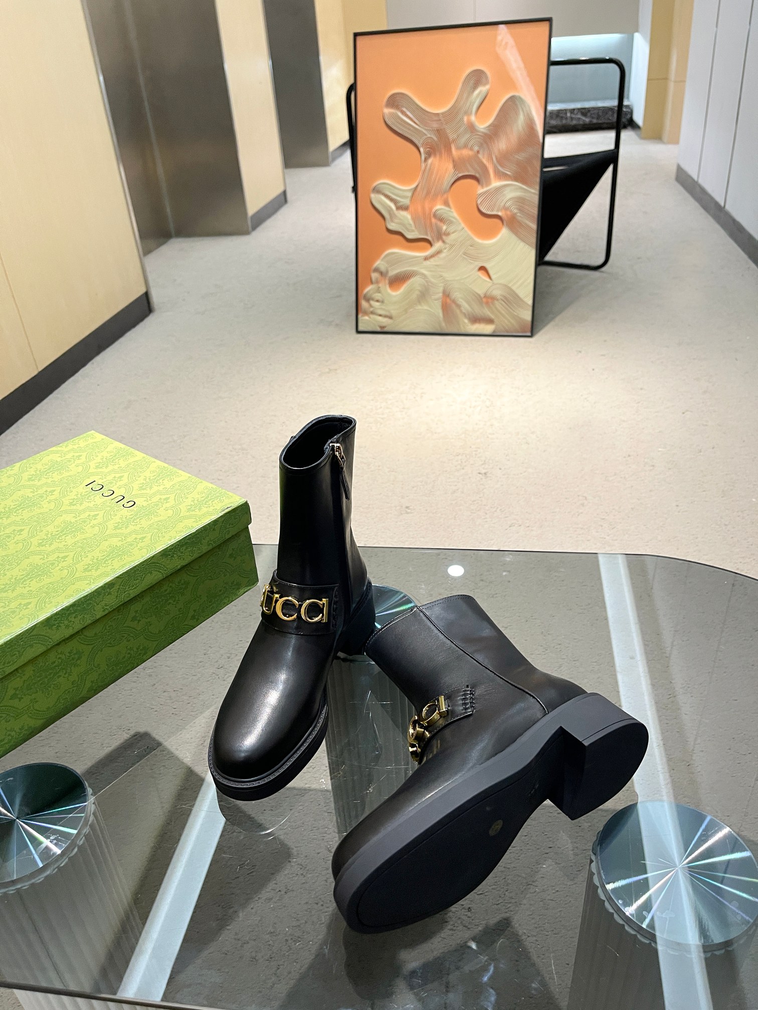 Cheap Gucci Boots For Women in 235685, $125 USD- [IB235685] - Replica Gucci Boots For Women