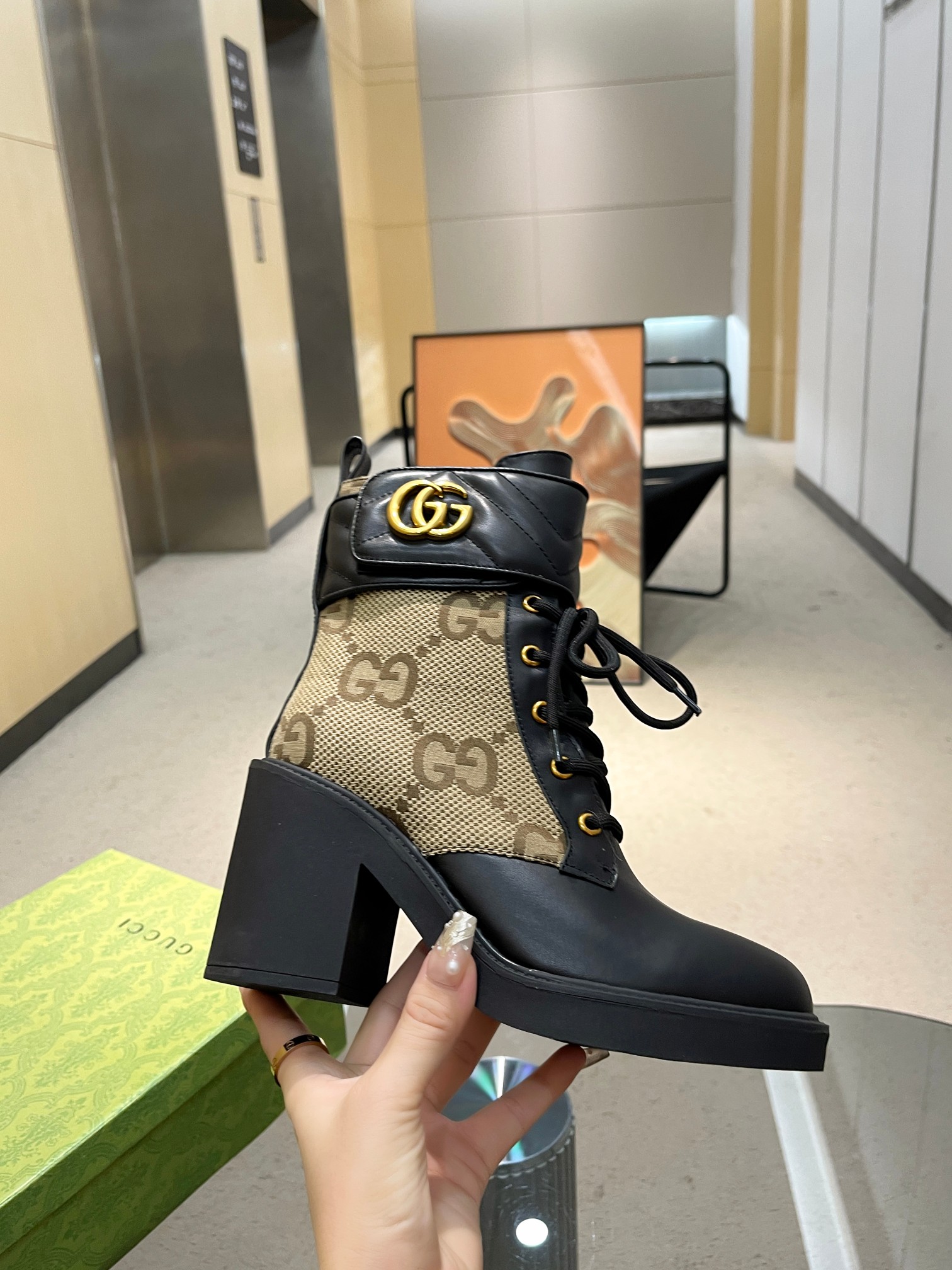 Cheap Gucci Boots For Women in 235686, $125 USD- [IB235686] - Replica Gucci Boots For Women