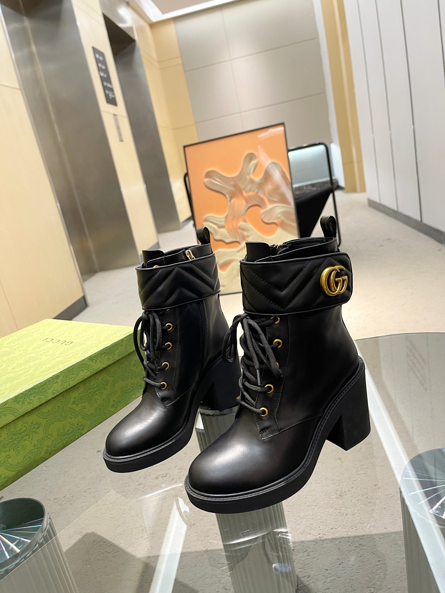 Cheap Gucci Boots For Women in 235687, $125 USD- [IB235687] - Replica Gucci Boots For Women