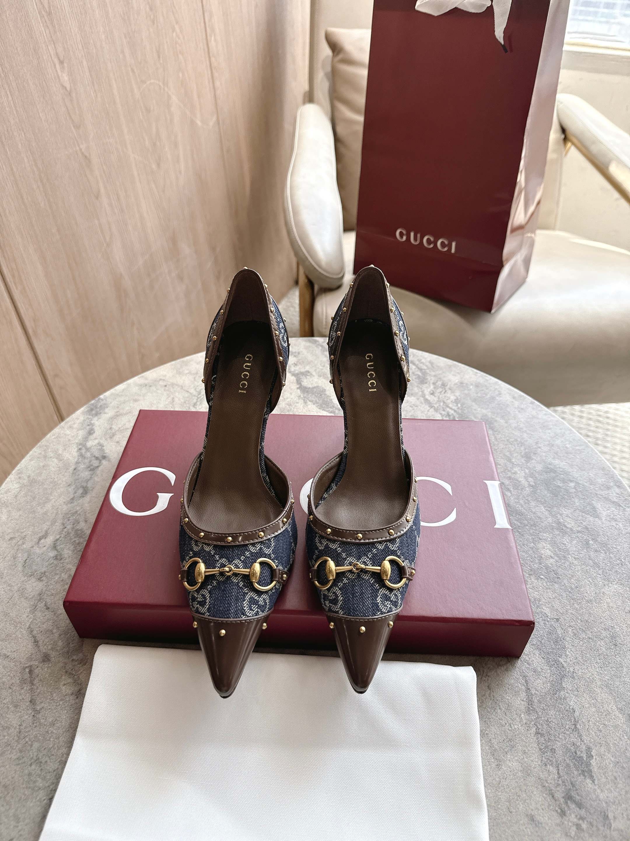 Cheap Gucci Sandals And Pumps For Women in 235712, $85 USD- [IB235712] - Replica Gucci Sandals And Pumps For Women