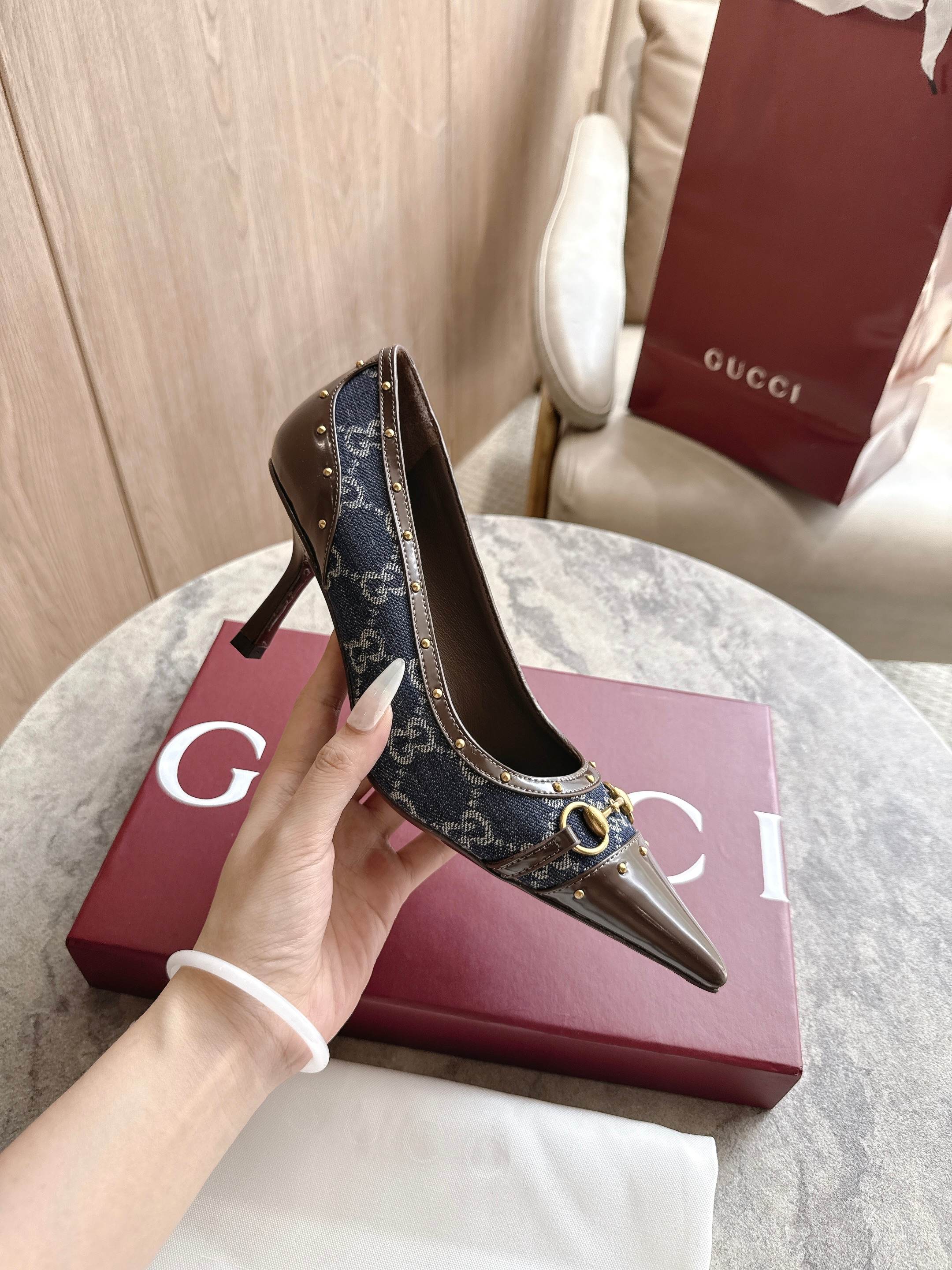 Cheap Gucci Sandals And Pumps For Women in 235713, $85 USD- [IB235713] - Replica Gucci Sandals And Pumps For Women