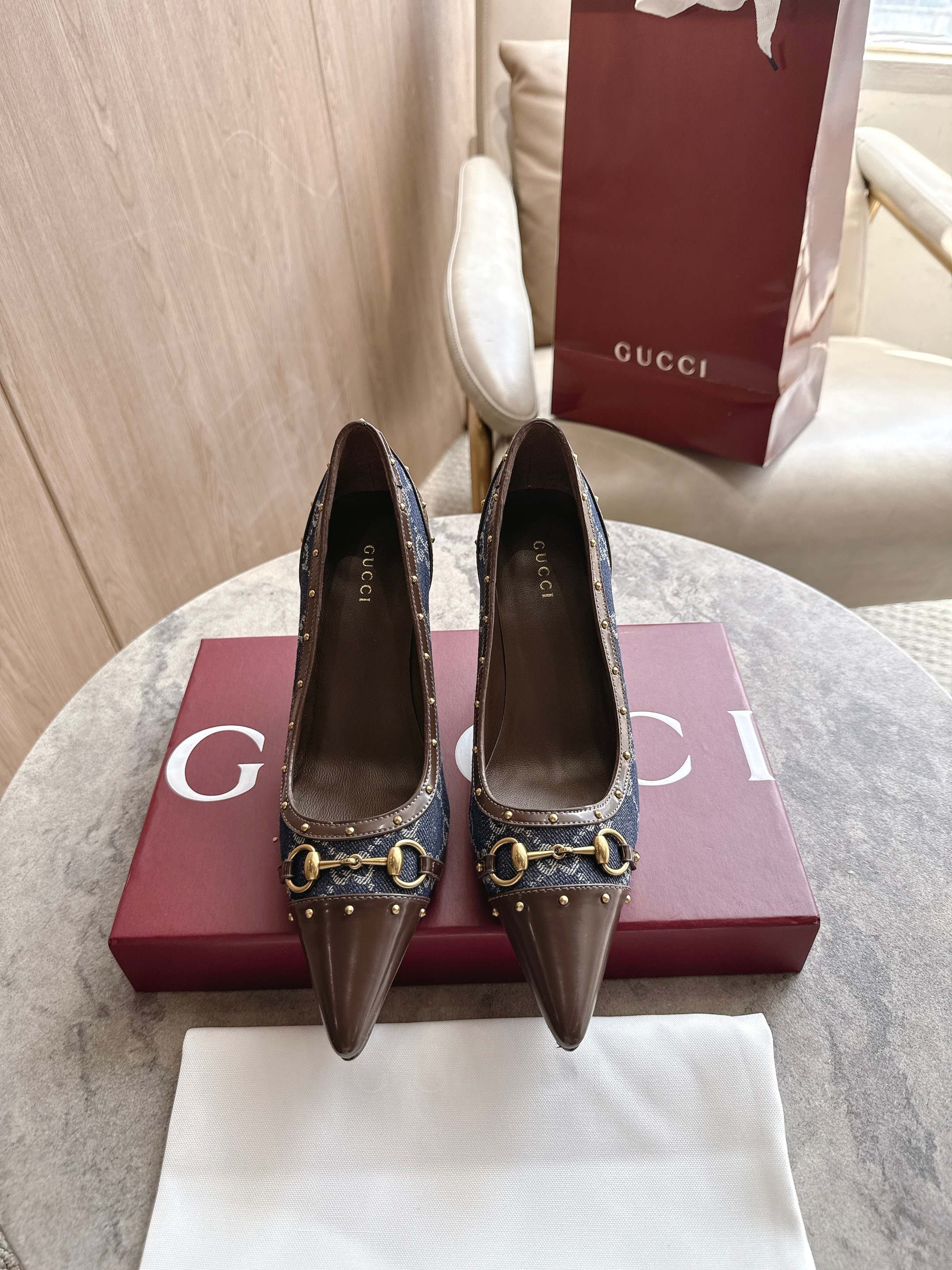 Cheap Gucci Sandals And Pumps For Women in 235713, $85 USD- [IB235713] - Replica Gucci Sandals And Pumps For Women