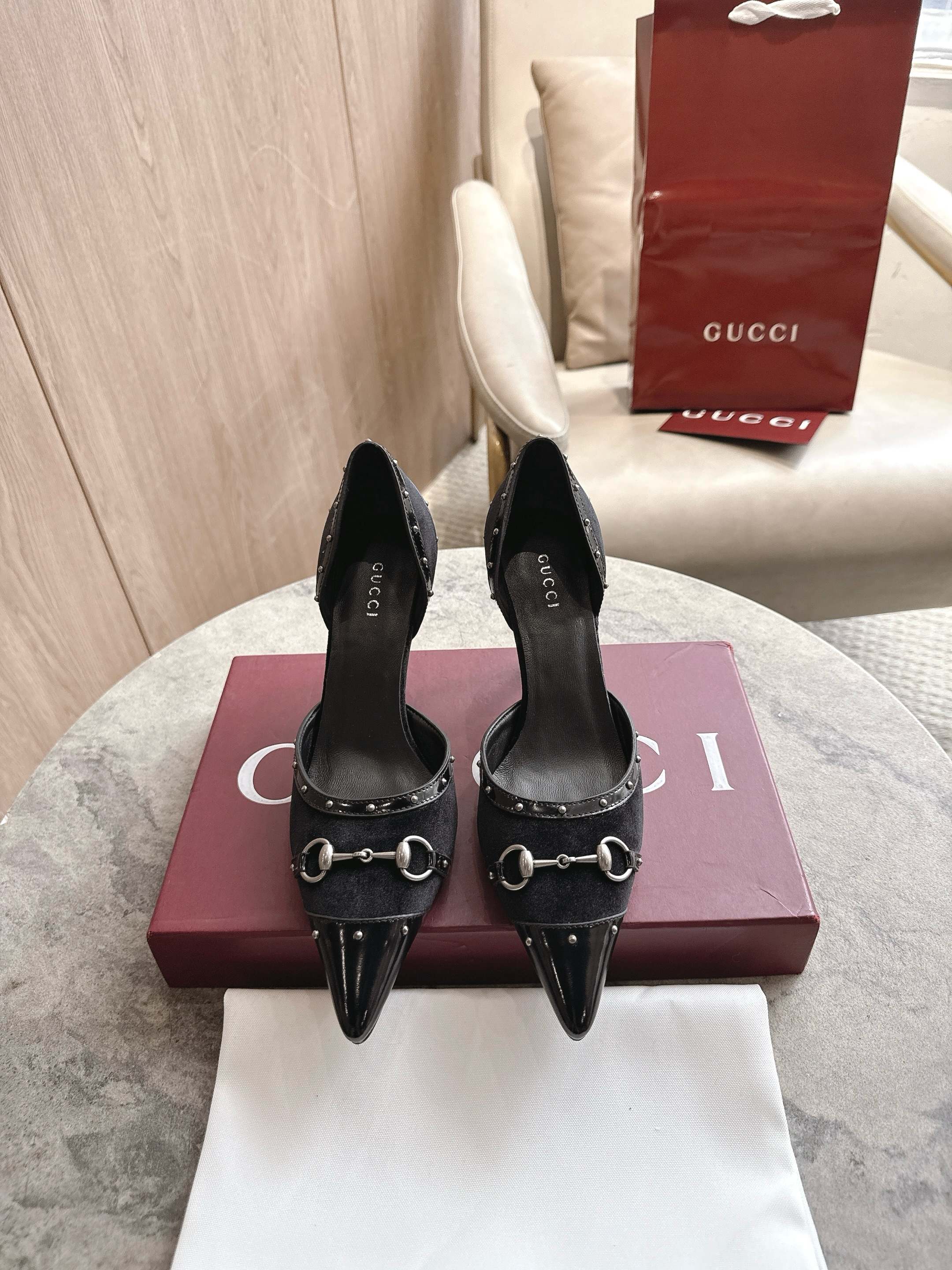 Cheap Gucci Sandals And Pumps For Women in 235714, $85 USD- [IB235714] - Replica Gucci Sandals And Pumps For Women
