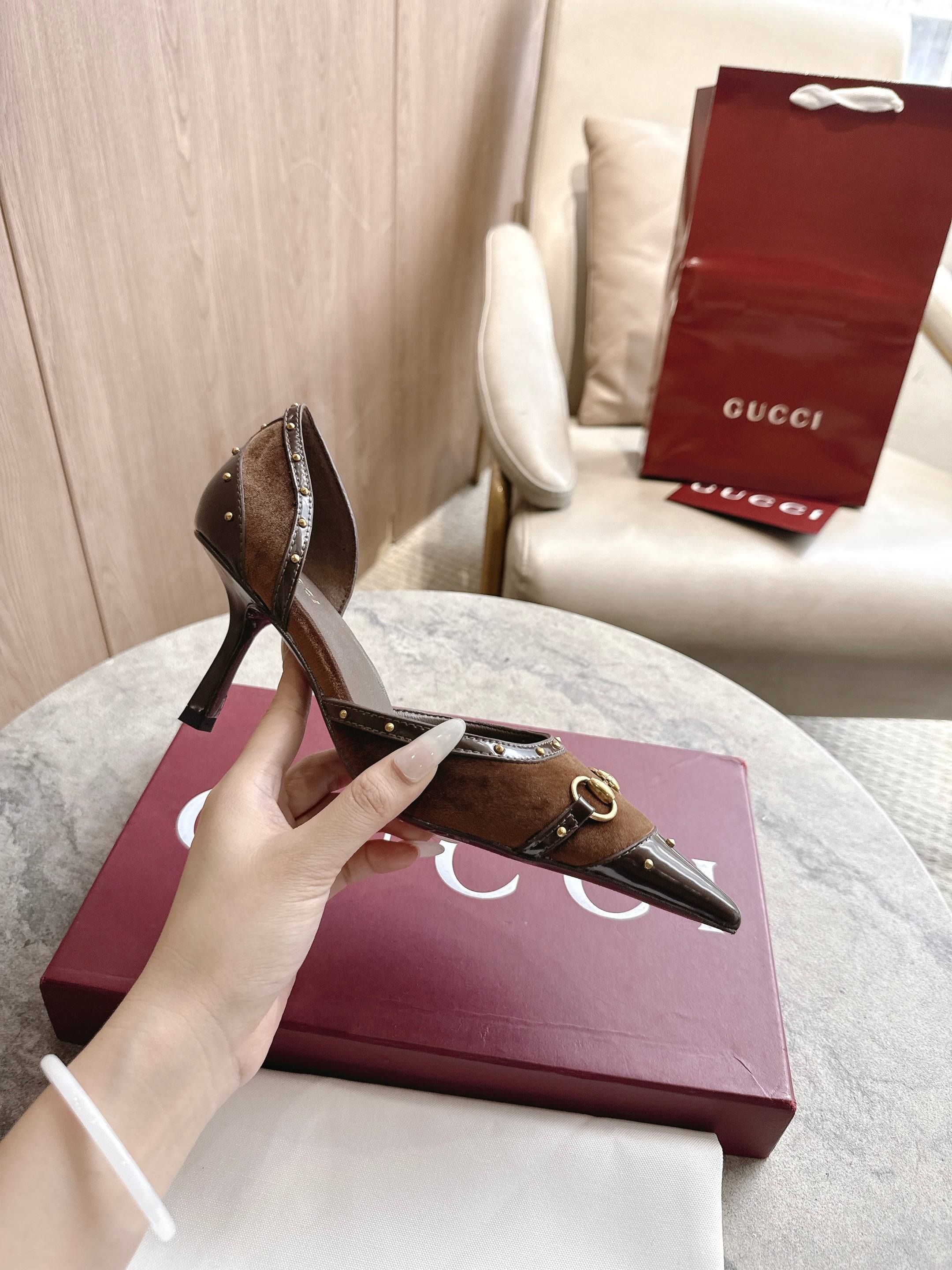 Cheap Gucci Sandals And Pumps For Women in 235715, $85 USD- [IB235715] - Replica Gucci Sandals And Pumps For Women