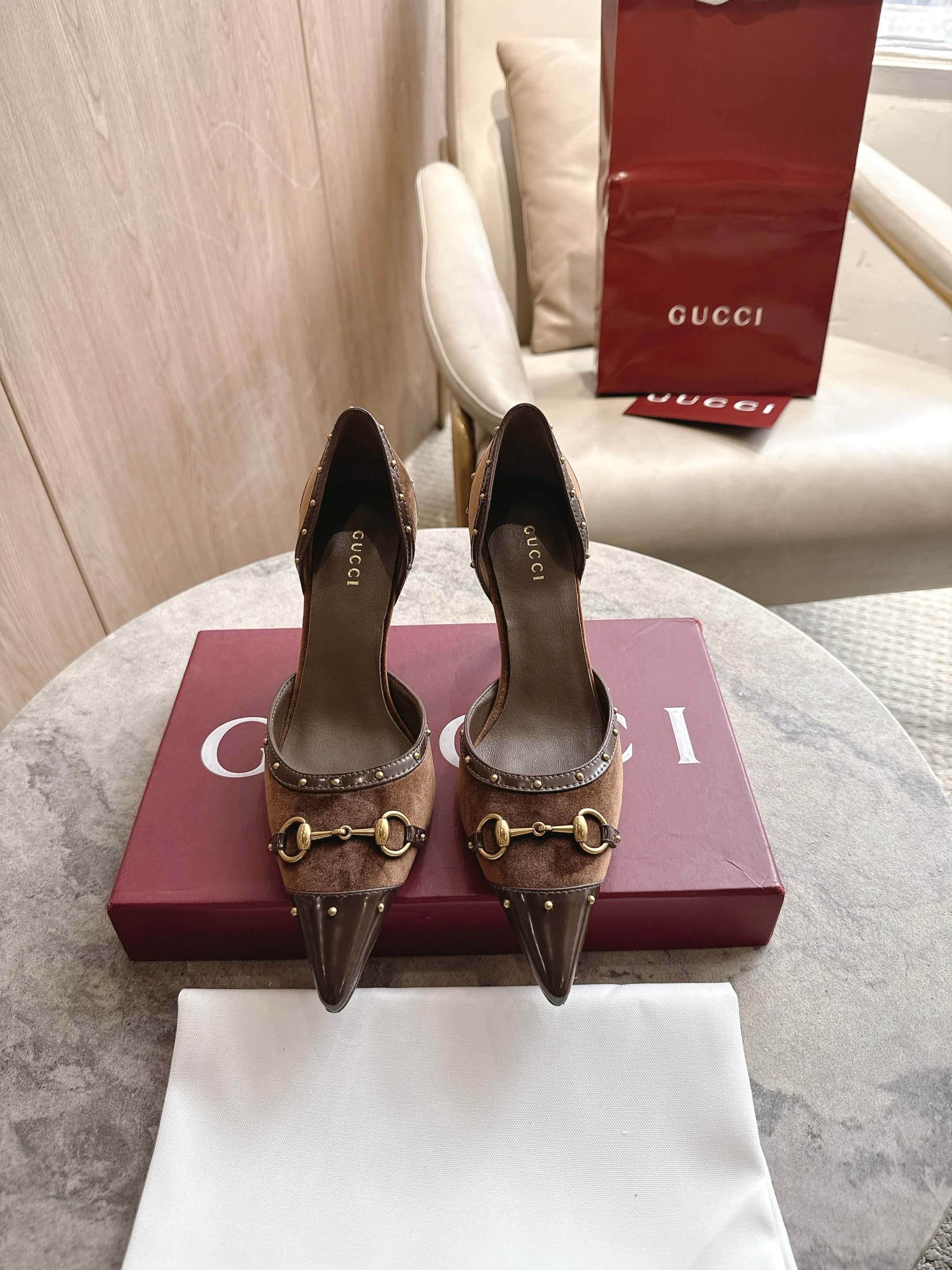 Cheap Gucci Sandals And Pumps For Women in 235715, $85 USD- [IB235715] - Replica Gucci Sandals And Pumps For Women