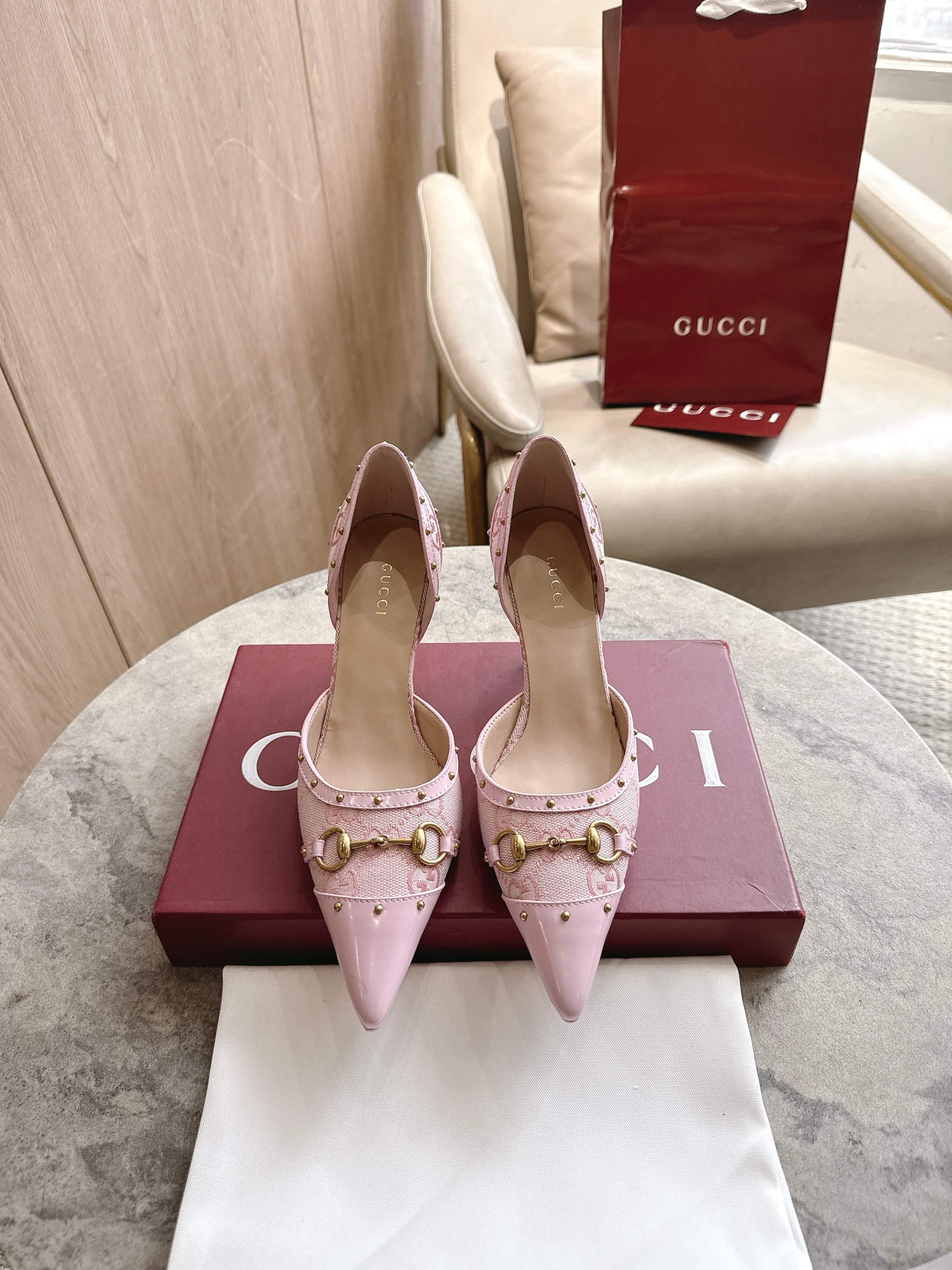Cheap Gucci Sandals And Pumps For Women in 235717, $85 USD- [IB235717] - Replica Gucci Sandals And Pumps For Women