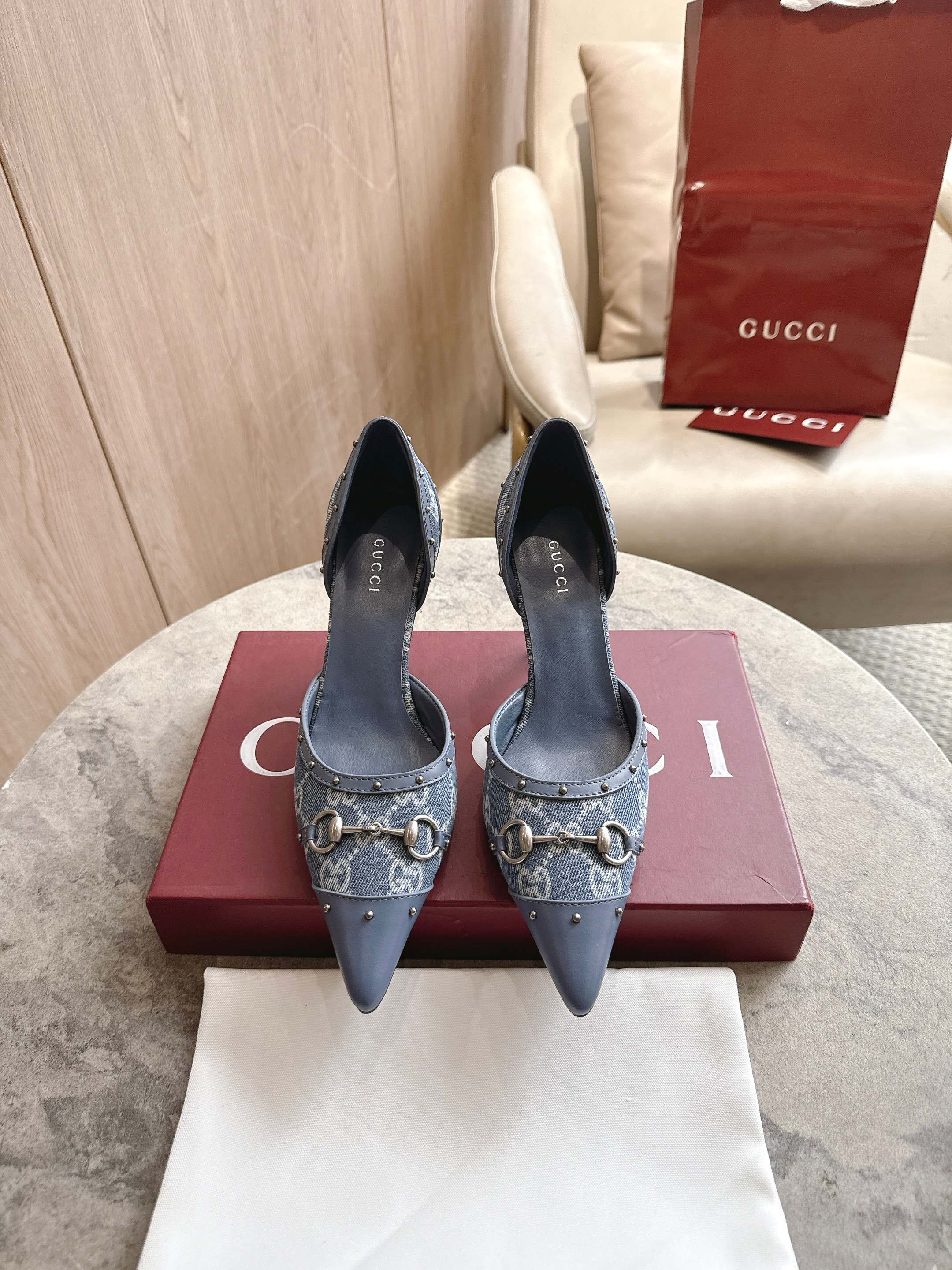 Cheap Gucci Sandals And Pumps For Women in 235719, $85 USD- [IB235719] - Replica Gucci Sandals And Pumps For Women