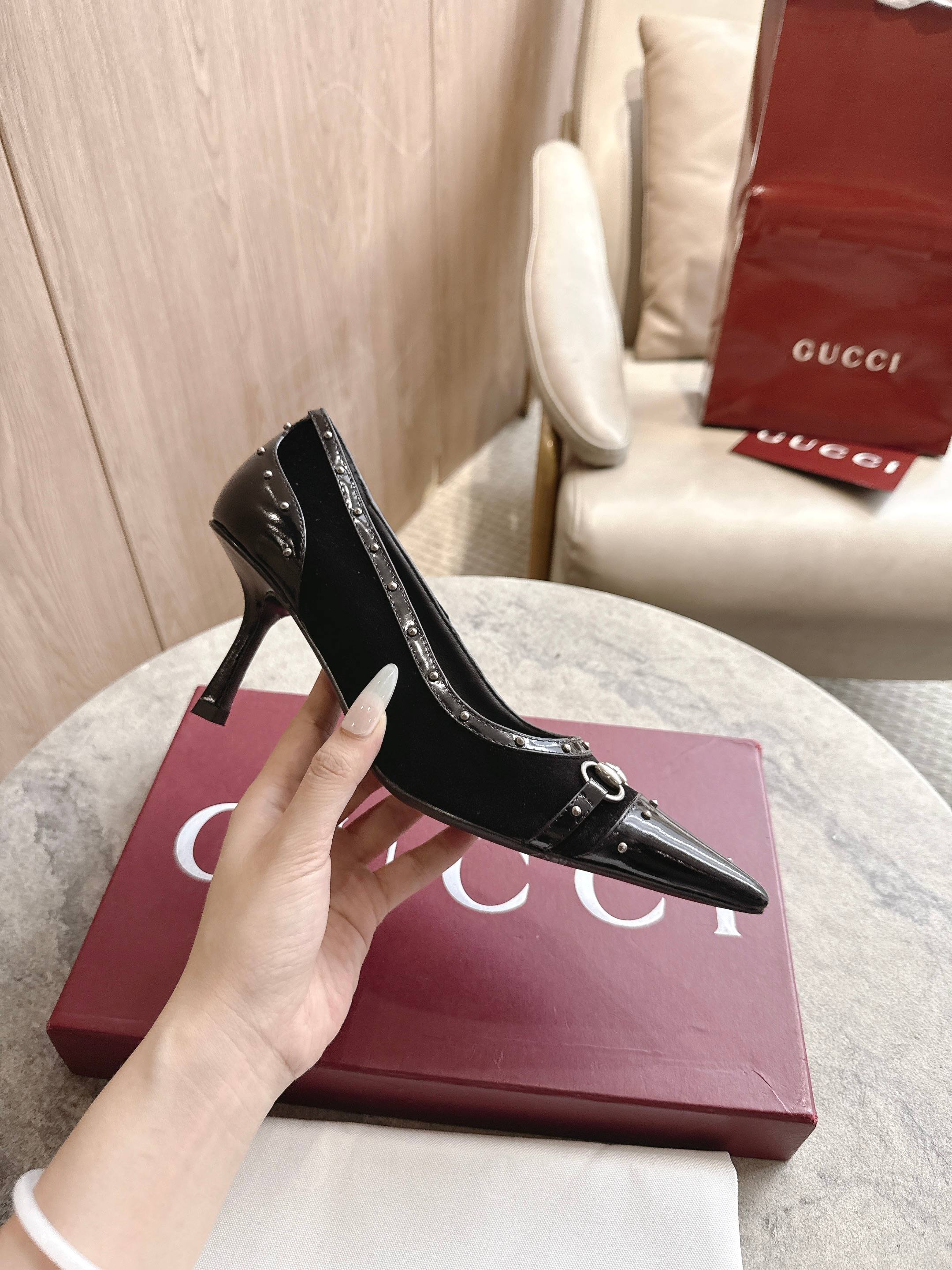 Cheap Gucci Sandals And Pumps For Women in 235729, $85 USD- [IB235729] - Replica Gucci Sandals And Pumps For Women