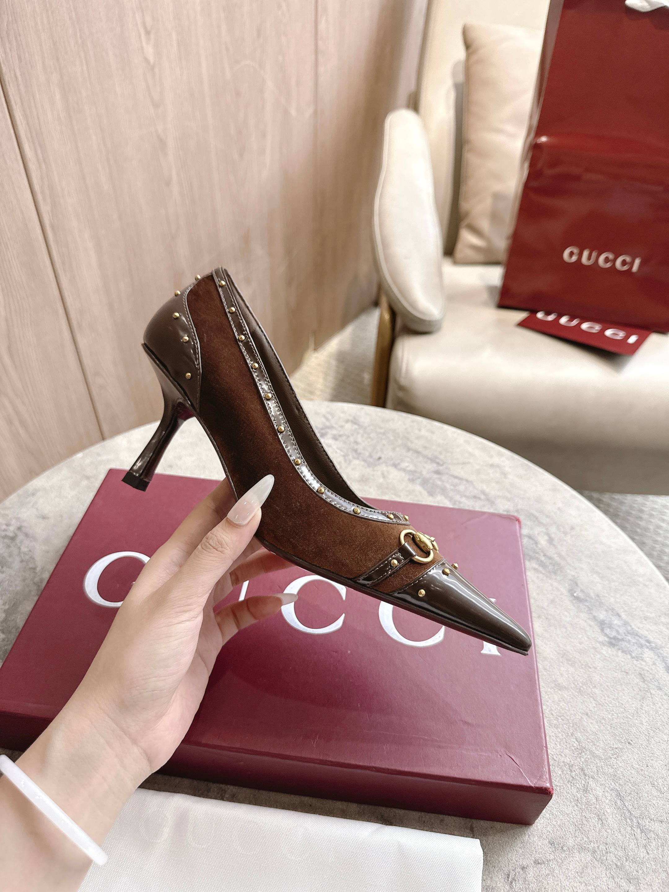 Cheap Gucci Sandals And Pumps For Women in 235730, $85 USD- [IB235730] - Replica Gucci Sandals And Pumps For Women