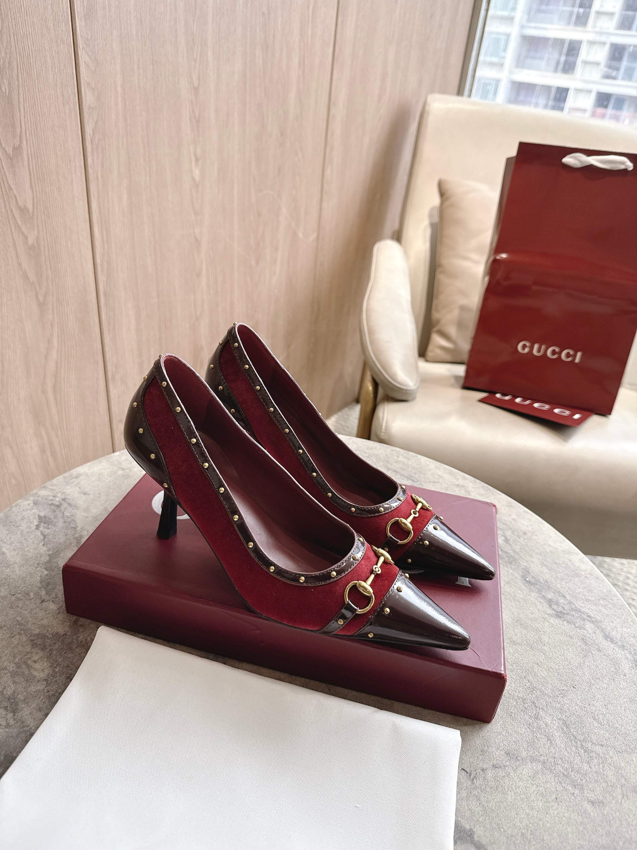 Cheap Gucci Sandals And Pumps For Women in 235731, $85 USD- [IB235731] - Replica Gucci Sandals And Pumps For Women