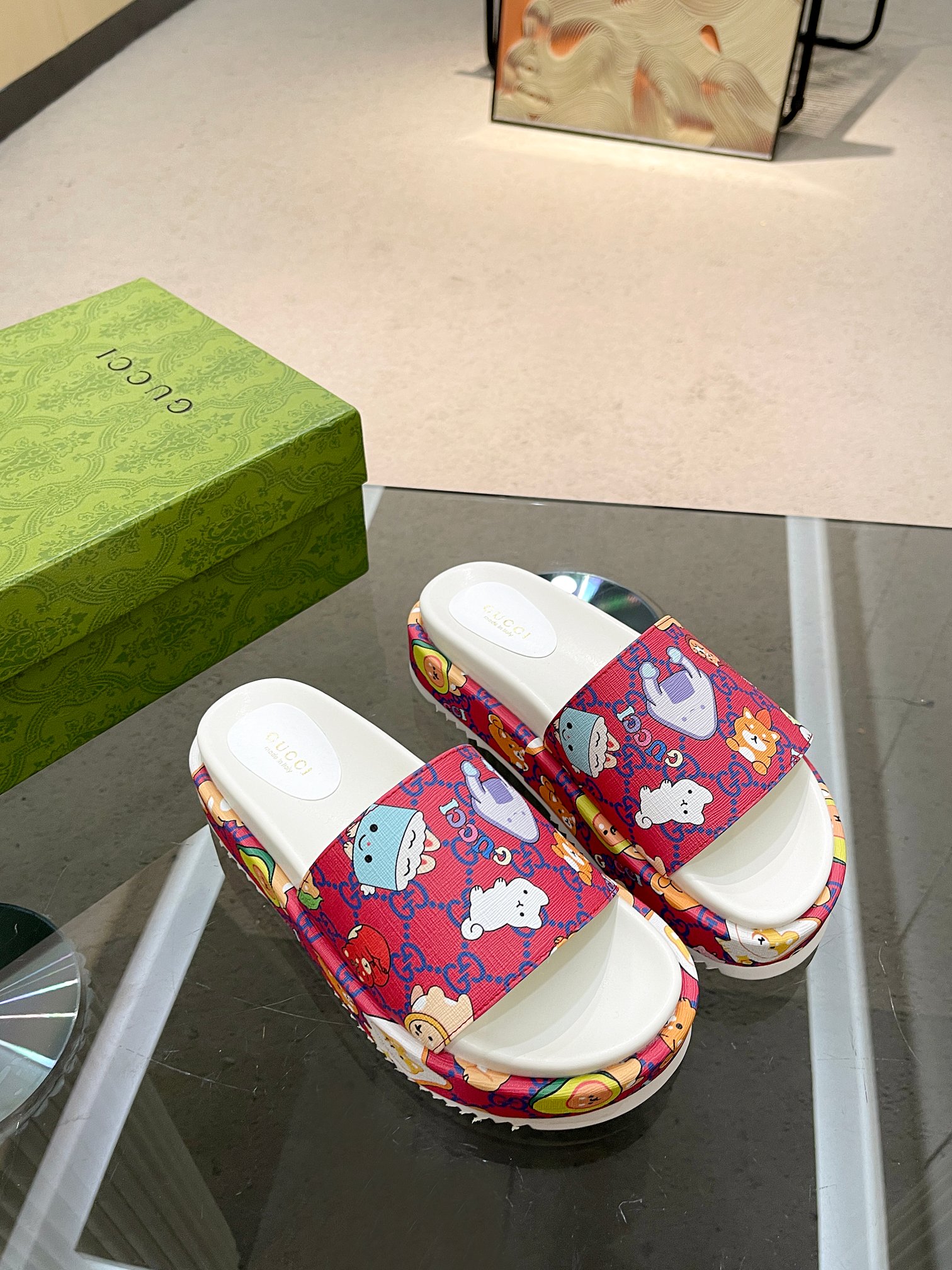Cheap Gucci Slippers For Women in 235737, $70 USD- [IB235737] - Replica Gucci Slippers For Women