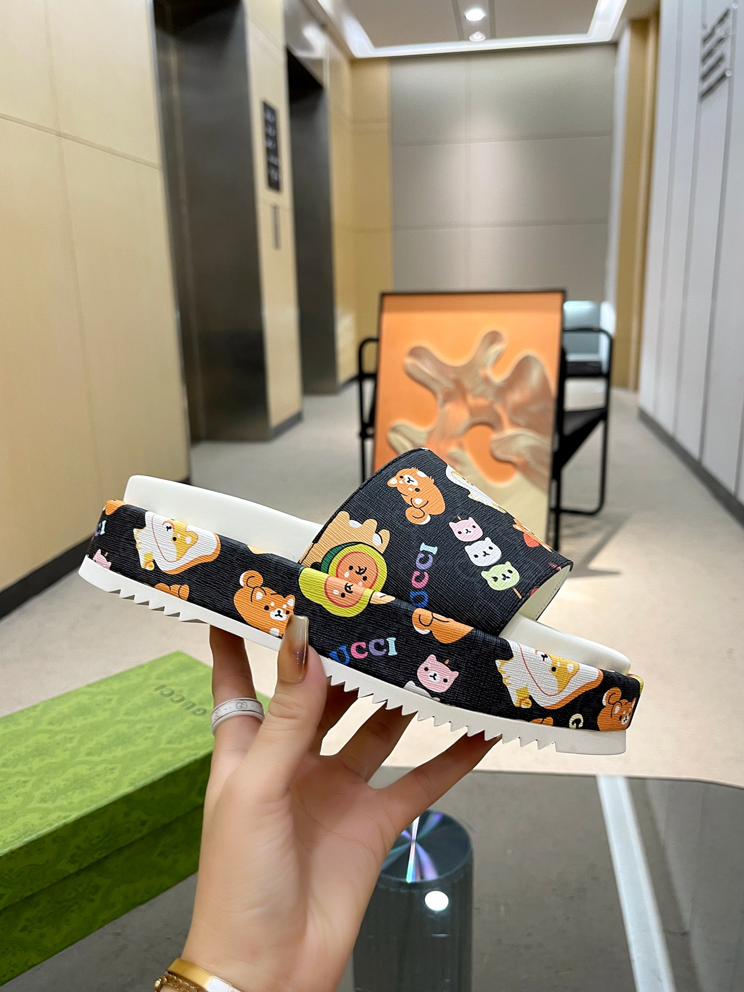 Cheap Gucci Slippers For Women in 235741, $70 USD- [IB235741] - Replica Gucci Slippers For Women