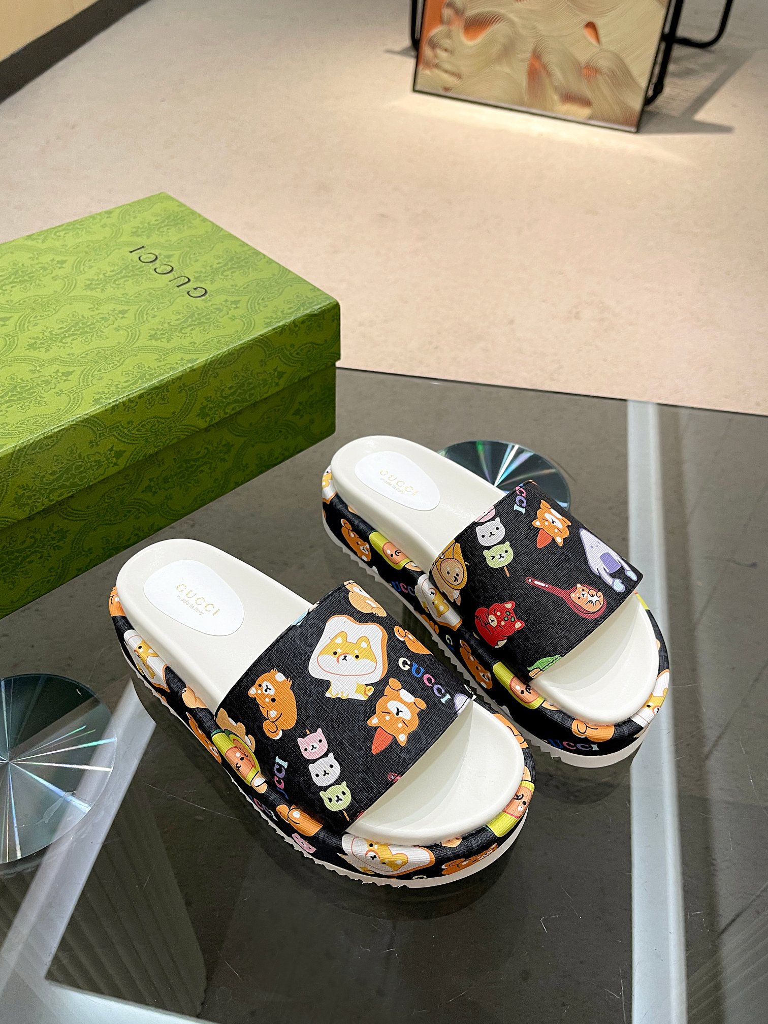 Cheap Gucci Slippers For Women in 235741, $70 USD- [IB235741] - Replica Gucci Slippers For Women