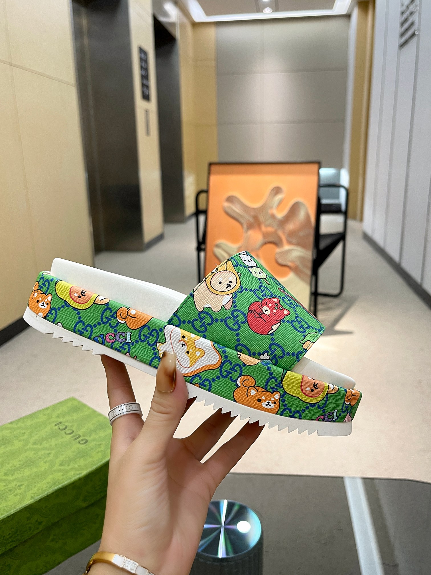 Cheap Gucci Slippers For Women in 235742, $70 USD- [IB235742] - Replica Gucci Slippers For Women
