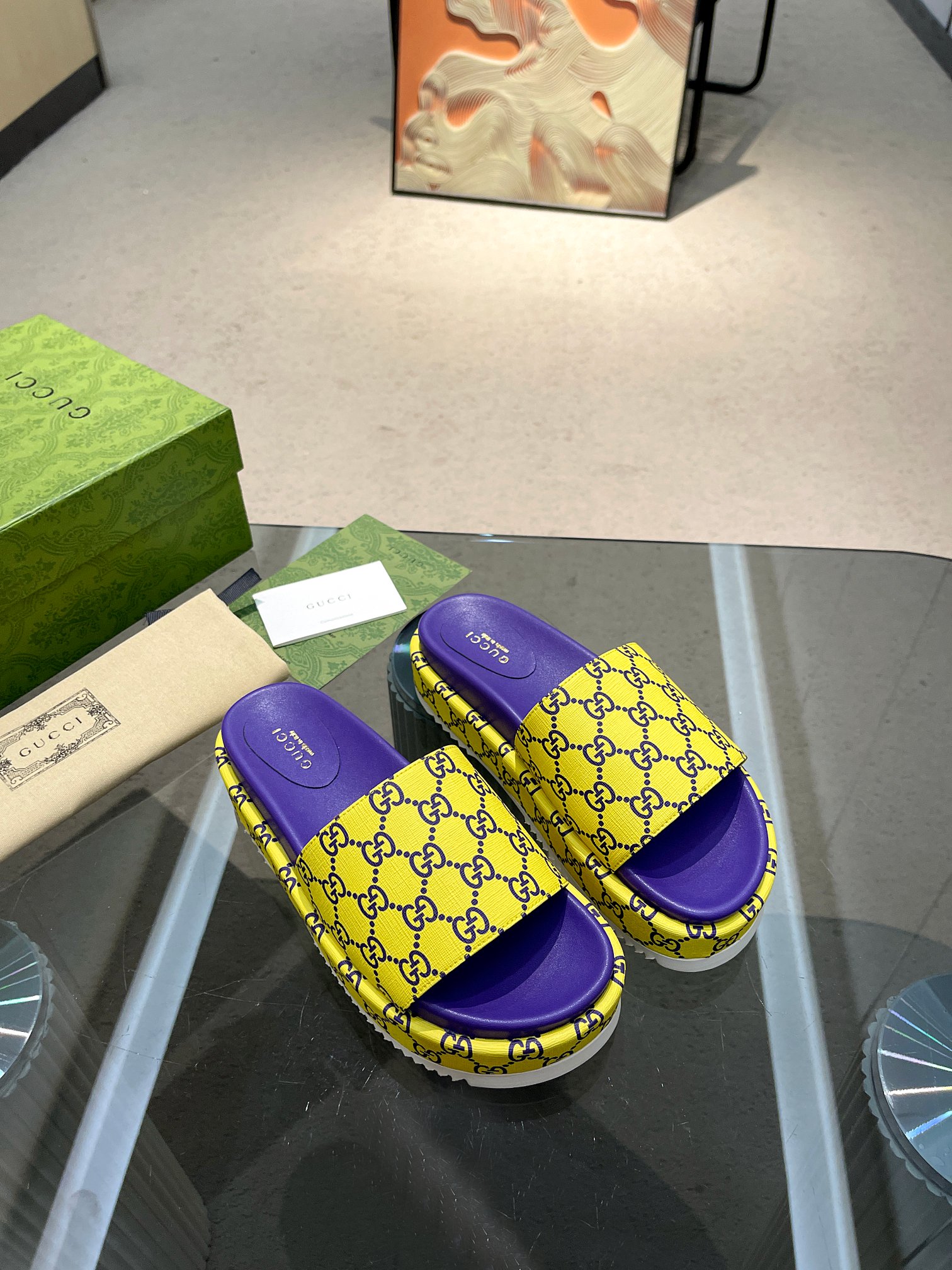 Cheap Gucci Slippers For Women in 235747, $70 USD- [IB235747] - Replica Gucci Slippers For Women