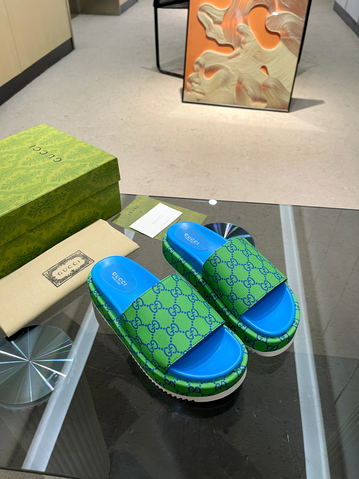 Cheap Gucci Slippers For Women in 235748, $70 USD- [IB235748] - Replica Gucci Slippers For Women