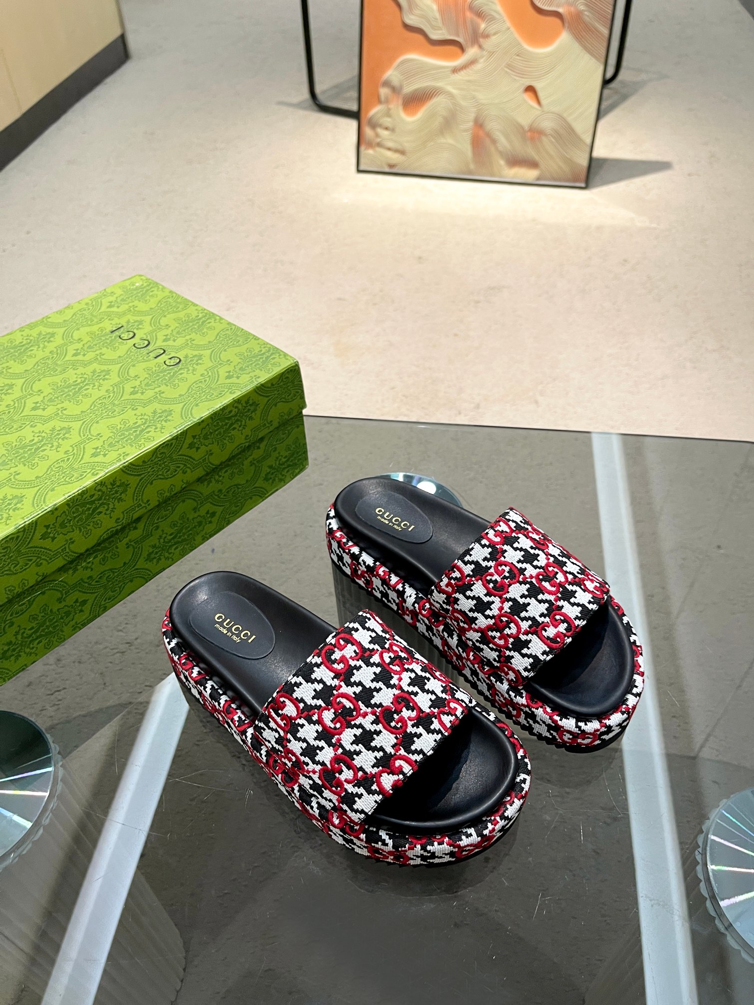 Cheap Gucci Slippers For Women in 235751, $70 USD- [IB235751] - Replica Gucci Slippers For Women