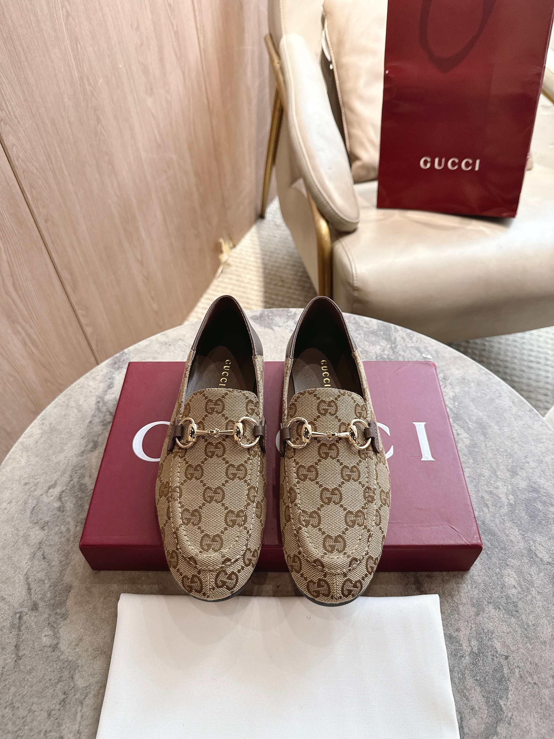 Cheap Gucci Loafers For Women in 235758, $85 USD- [IB235758] - Replica Gucci Loafers For Women