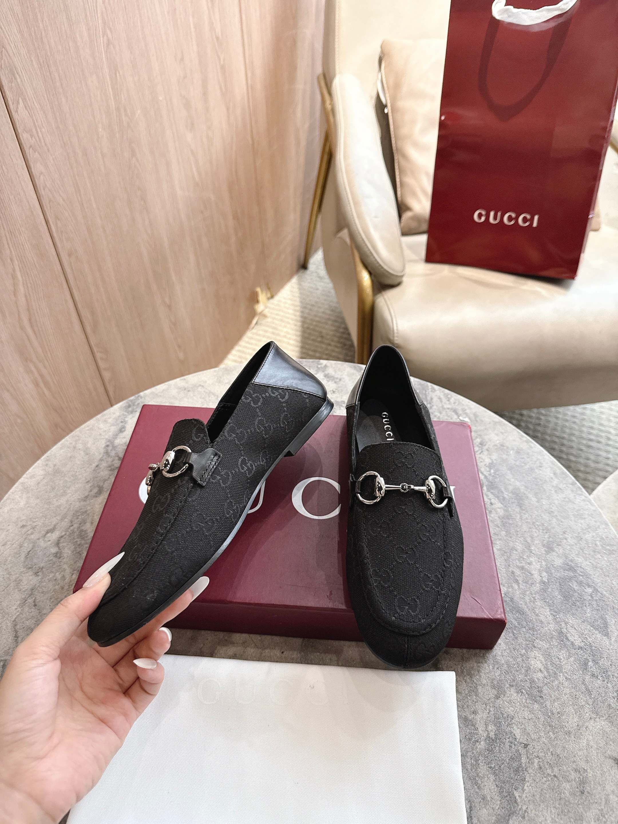 Cheap Gucci Loafers For Women in 235759, $85 USD- [IB235759] - Replica Gucci Loafers For Women