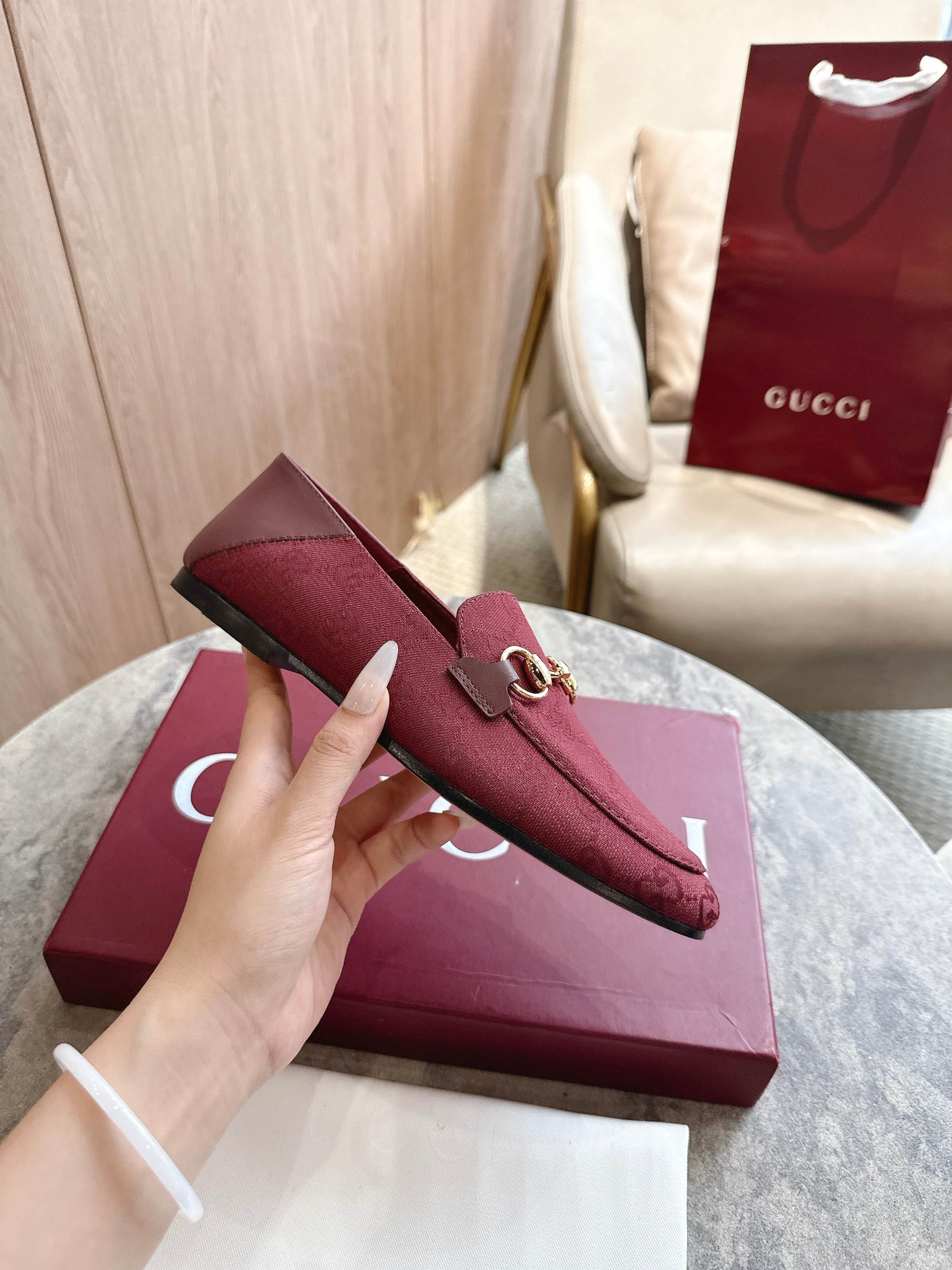 Cheap Gucci Loafers For Women in 235760, $85 USD- [IB235760] - Replica Gucci Loafers For Women