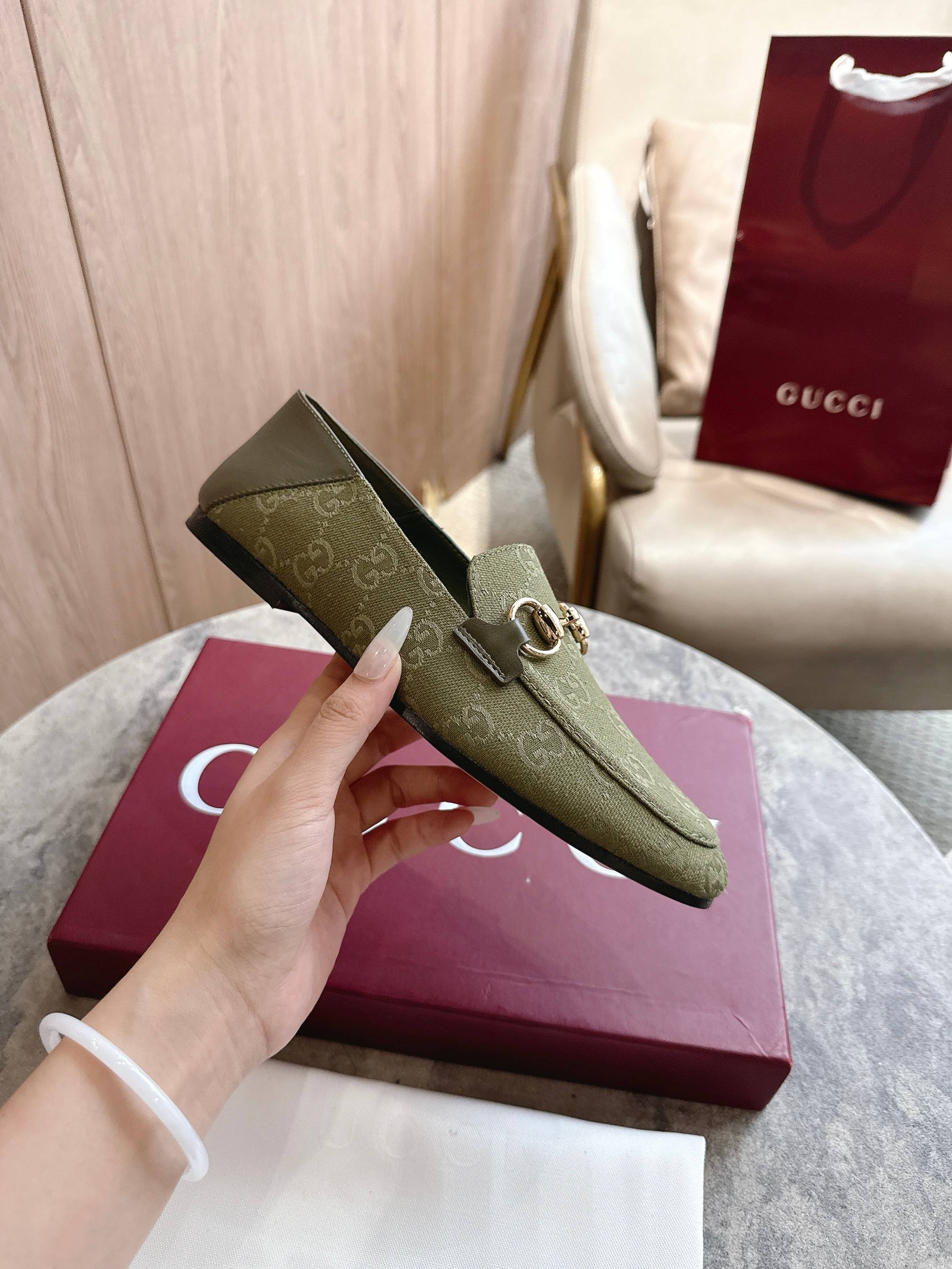 Cheap Gucci Loafers For Women in 235761, $85 USD- [IB235761] - Replica Gucci Loafers For Women