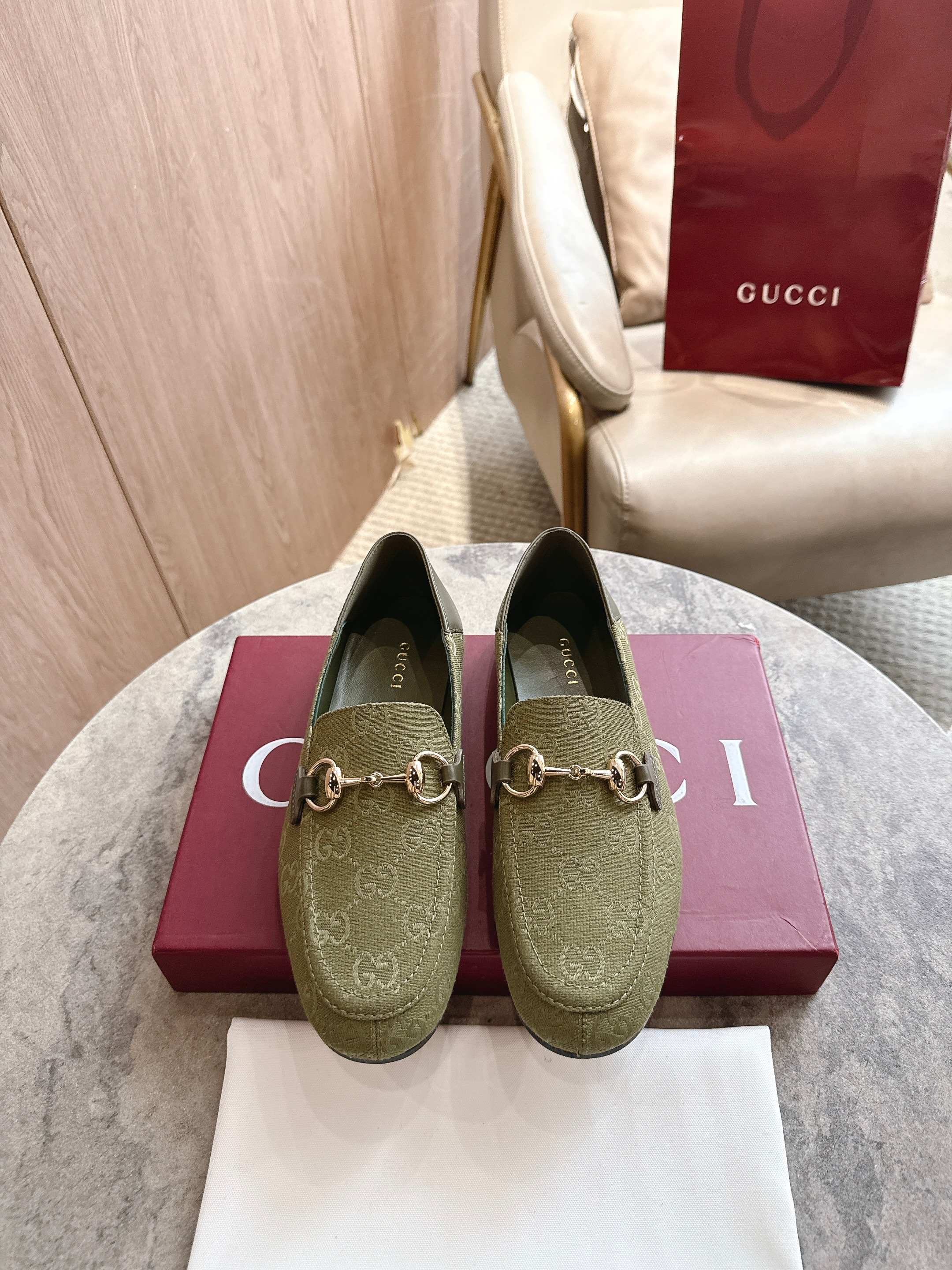 Cheap Gucci Loafers For Women in 235761, $85 USD- [IB235761] - Replica Gucci Loafers For Women