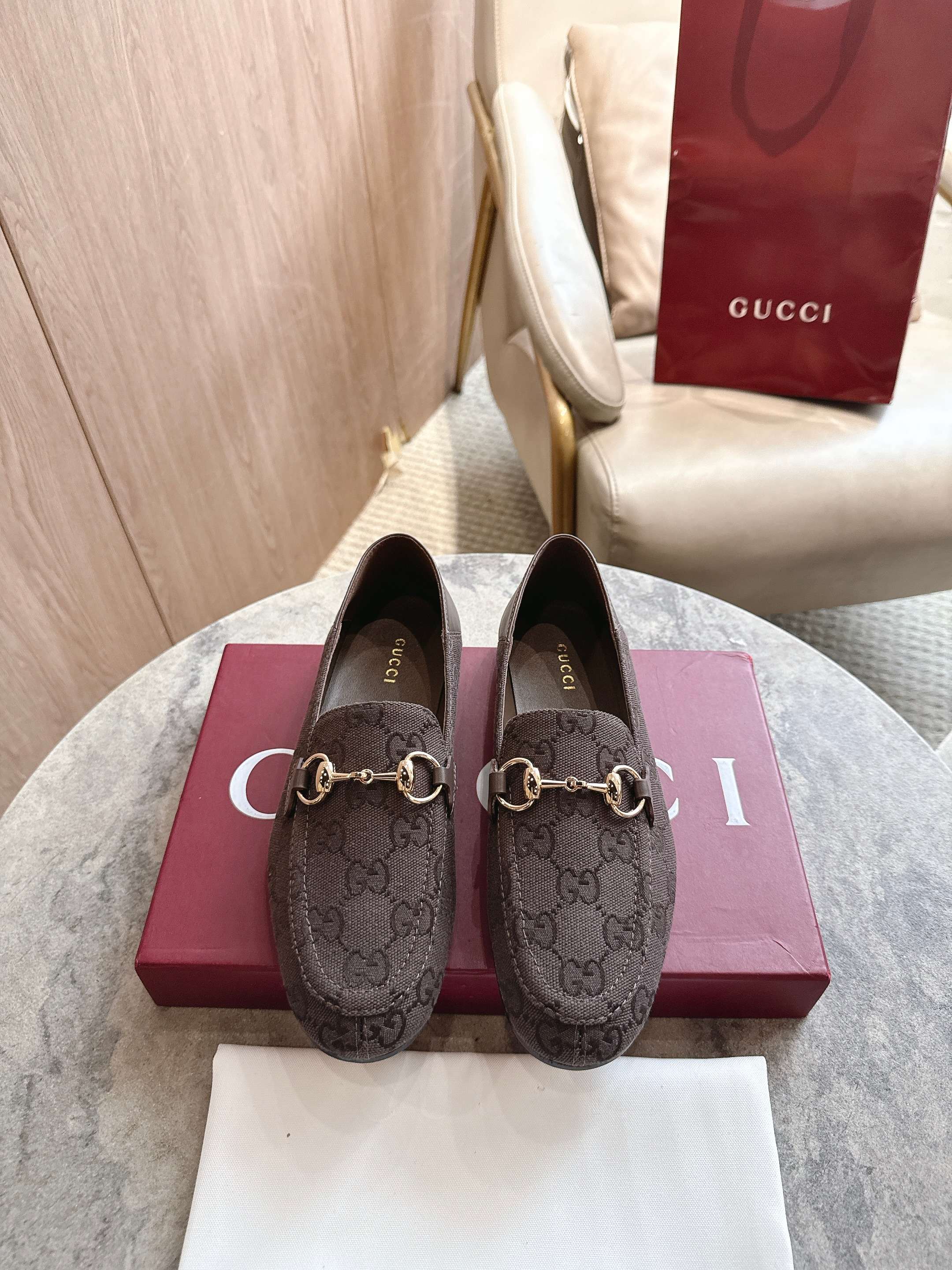 Cheap Gucci Loafers For Women in 235762, $85 USD- [IB235762] - Replica Gucci Loafers For Women