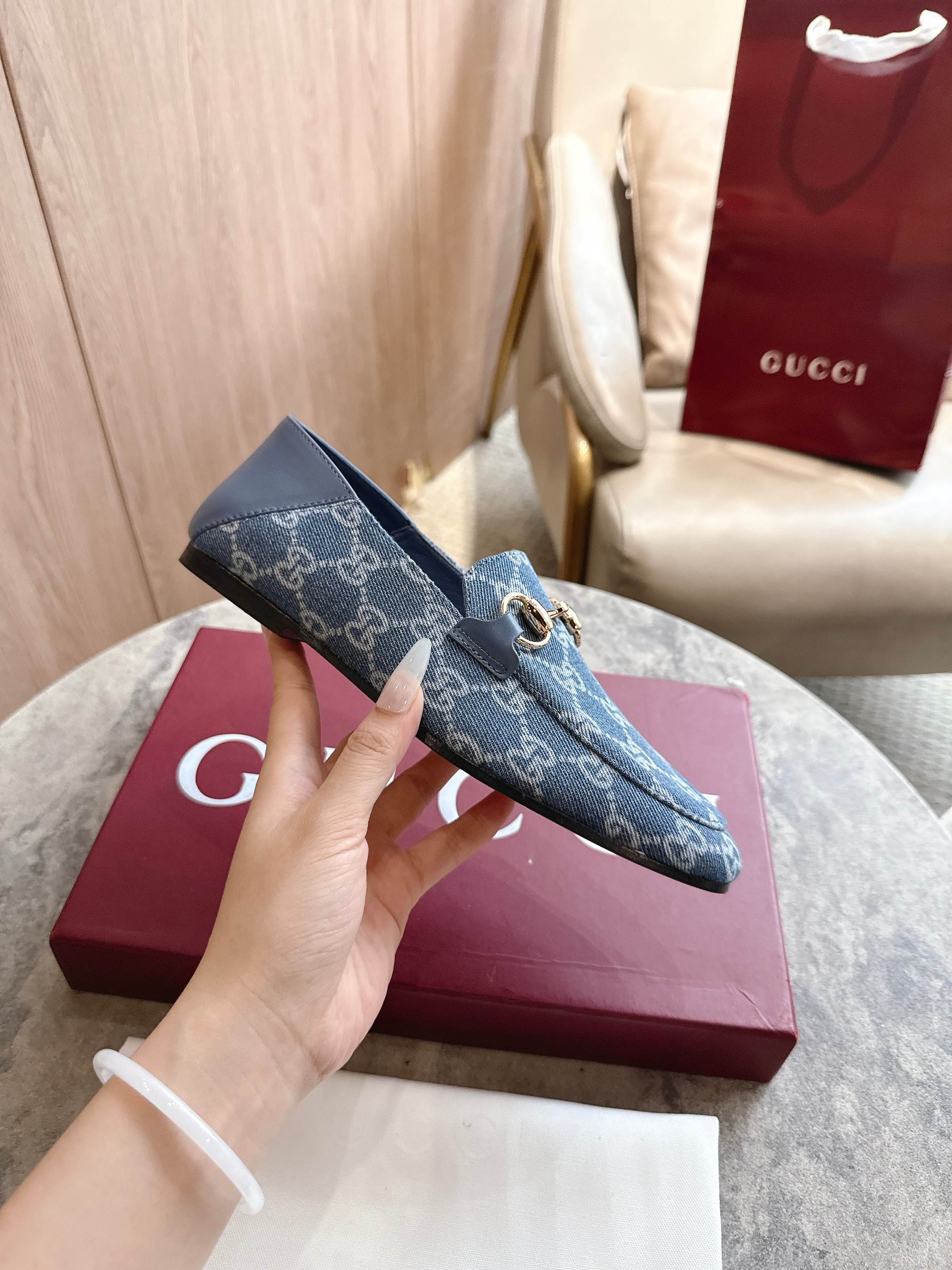 Cheap Gucci Loafers For Women in 235763, $85 USD- [IB235763] - Replica Gucci Loafers For Women