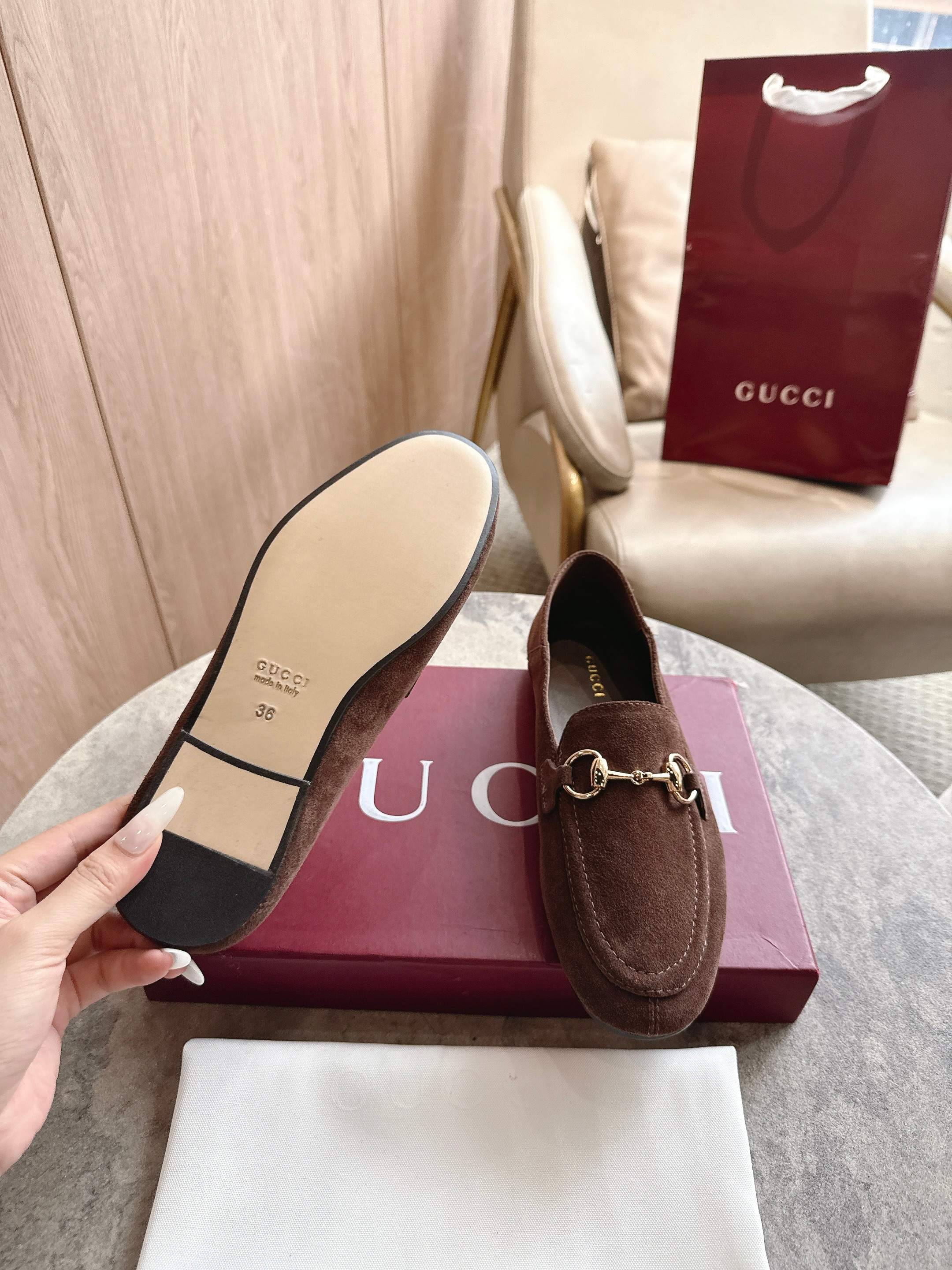 Cheap Gucci Loafers For Women in 235764, $85 USD- [IB235764] - Replica Gucci Loafers For Women