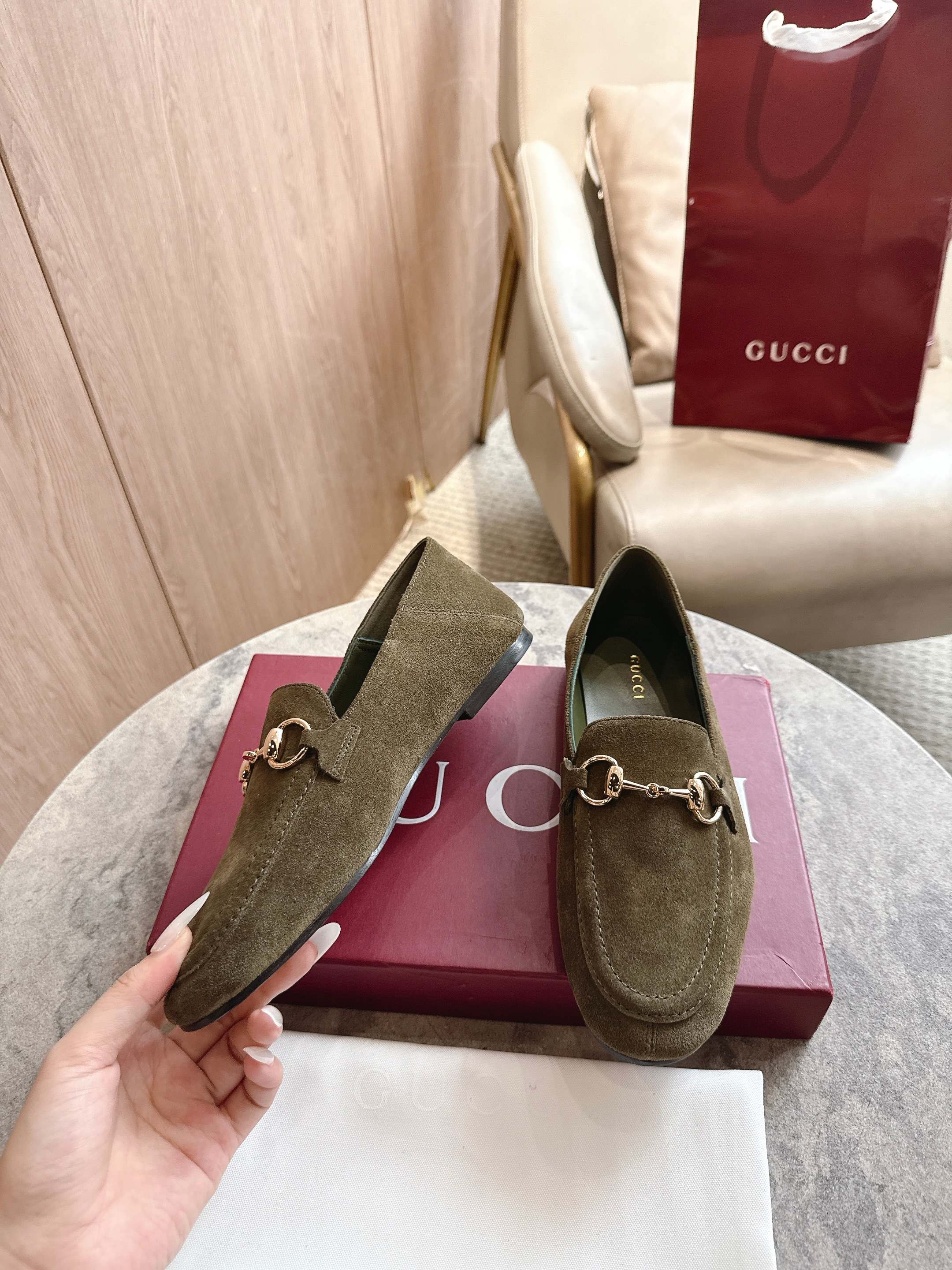 Cheap Gucci Loafers For Women in 235765, $85 USD- [IB235765] - Replica Gucci Loafers For Women