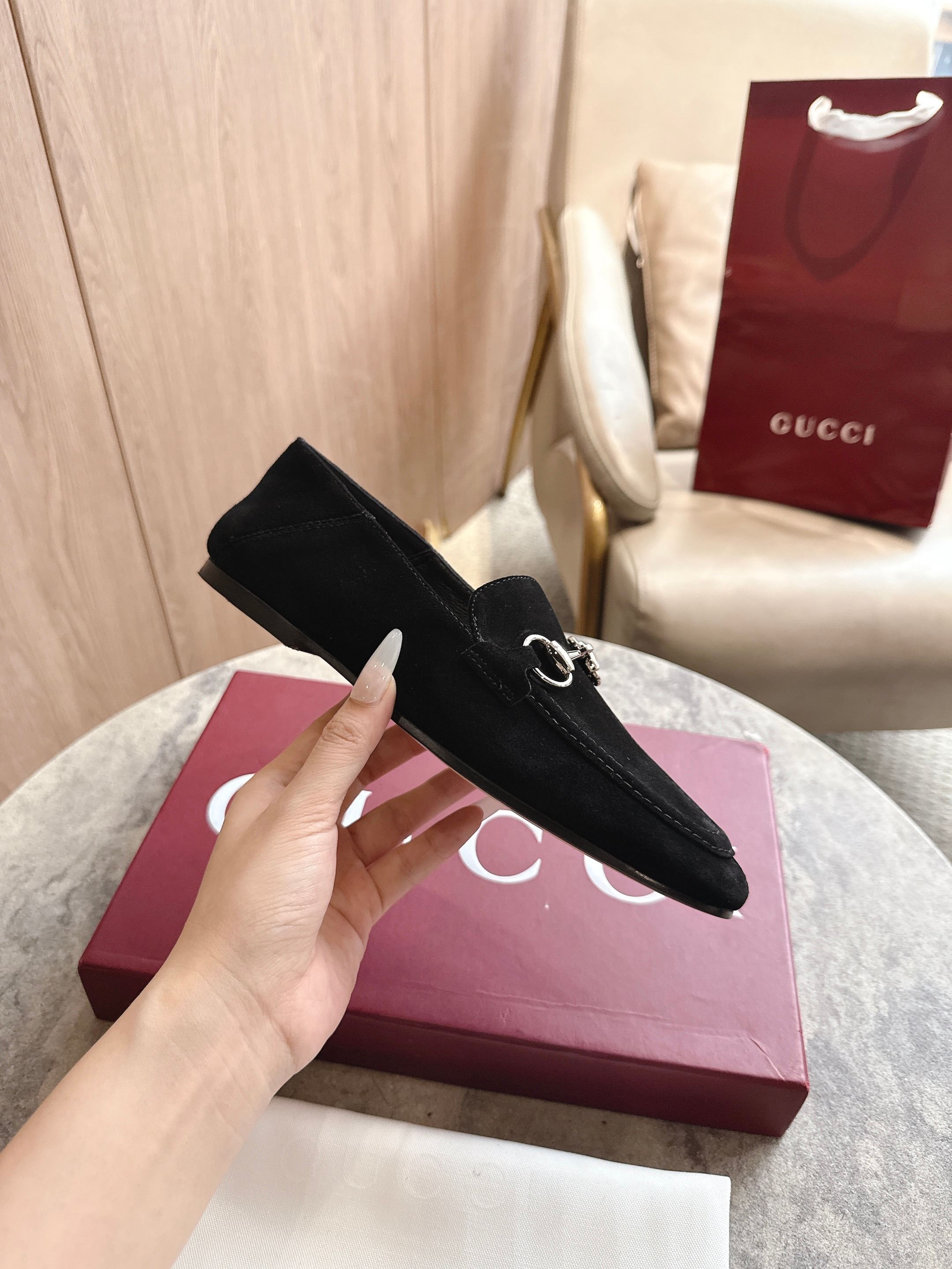 Cheap Gucci Loafers For Women in 235767, $85 USD- [IB235767] - Replica Gucci Loafers For Women