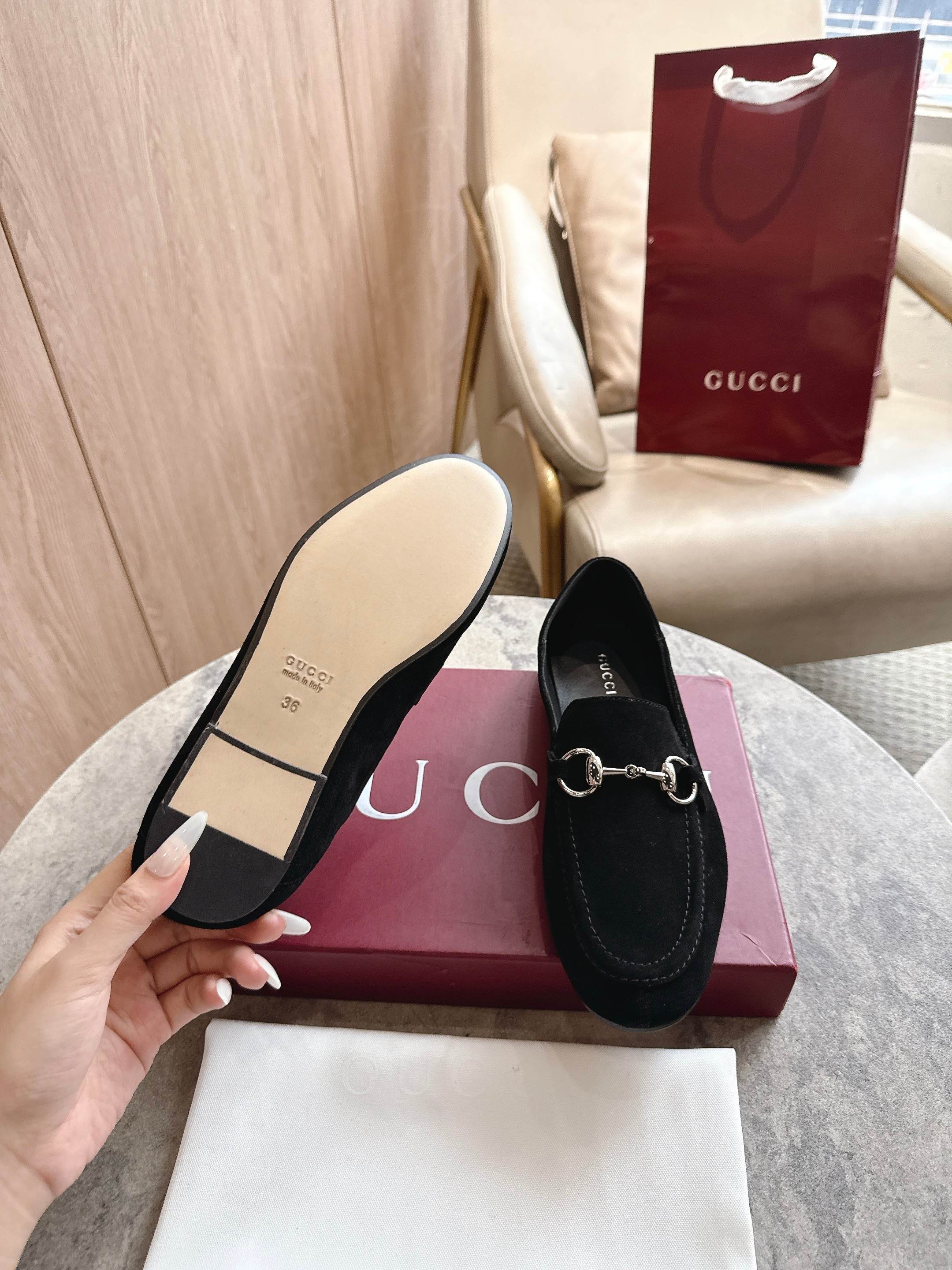 Cheap Gucci Loafers For Women in 235767, $85 USD- [IB235767] - Replica Gucci Loafers For Women