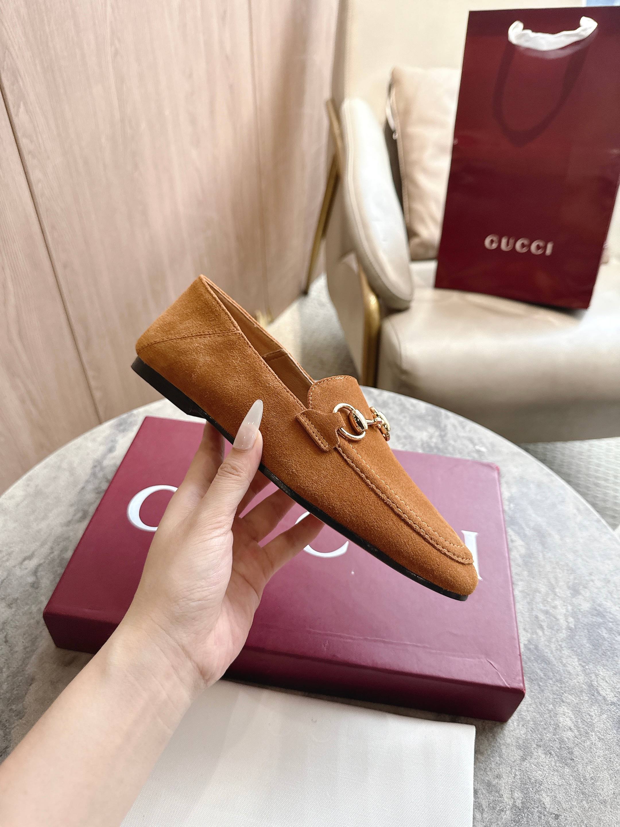 Cheap Gucci Loafers For Women in 235768, $85 USD- [IB235768] - Replica Gucci Loafers For Women