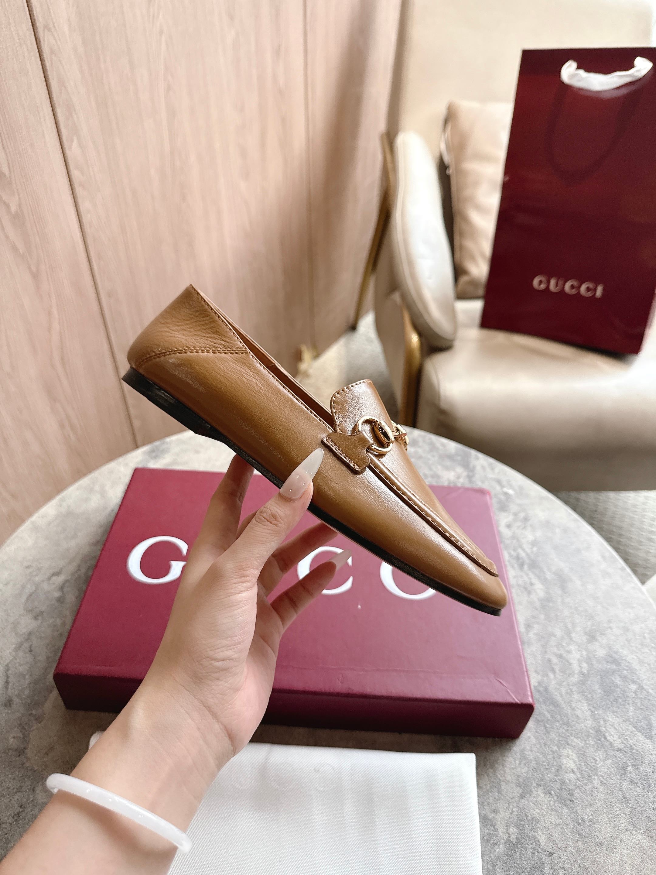 Cheap Gucci Loafers For Women in 235769, $85 USD- [IB235769] - Replica Gucci Loafers For Women