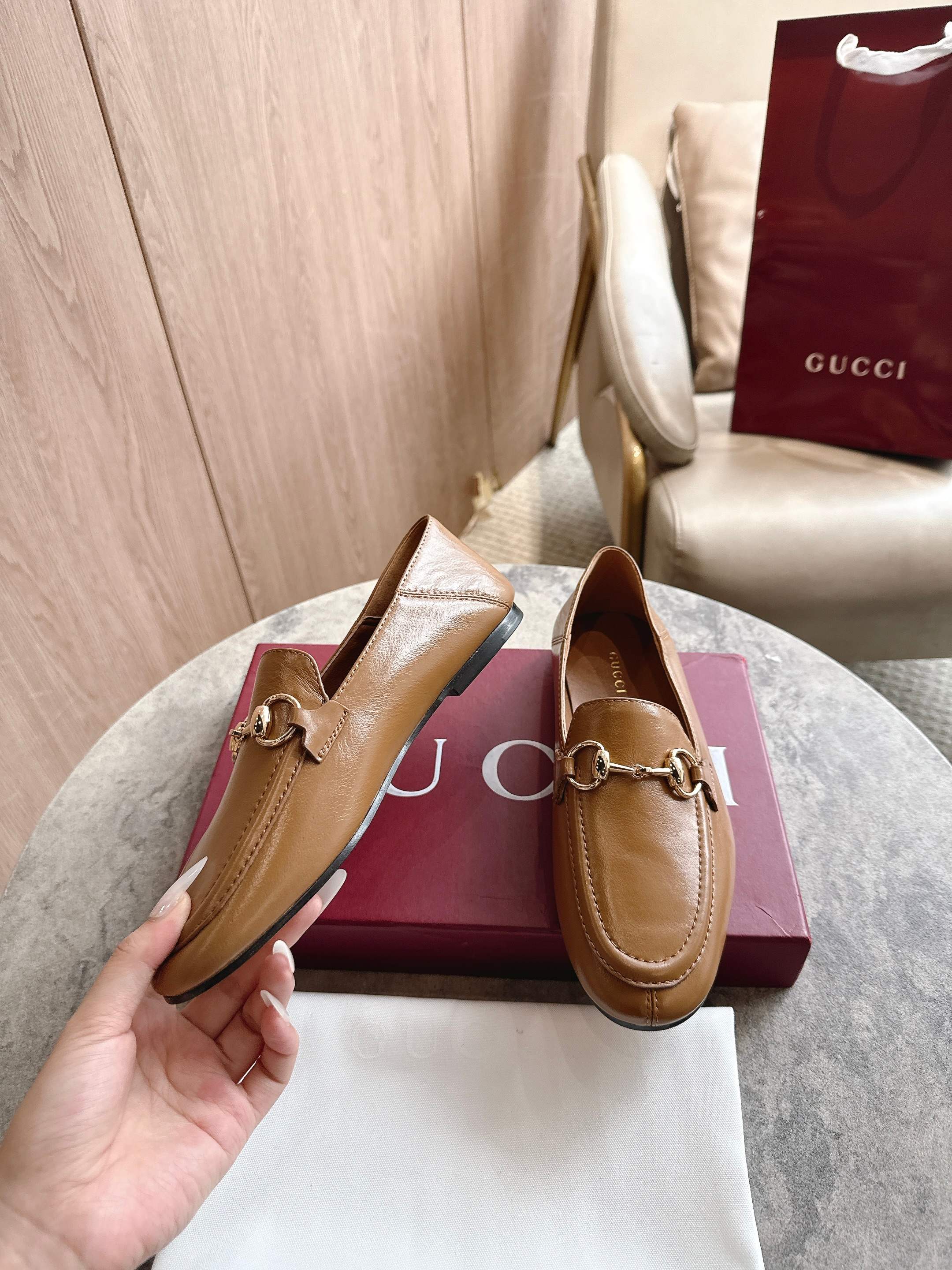 Cheap Gucci Loafers For Women in 235769, $85 USD- [IB235769] - Replica Gucci Loafers For Women