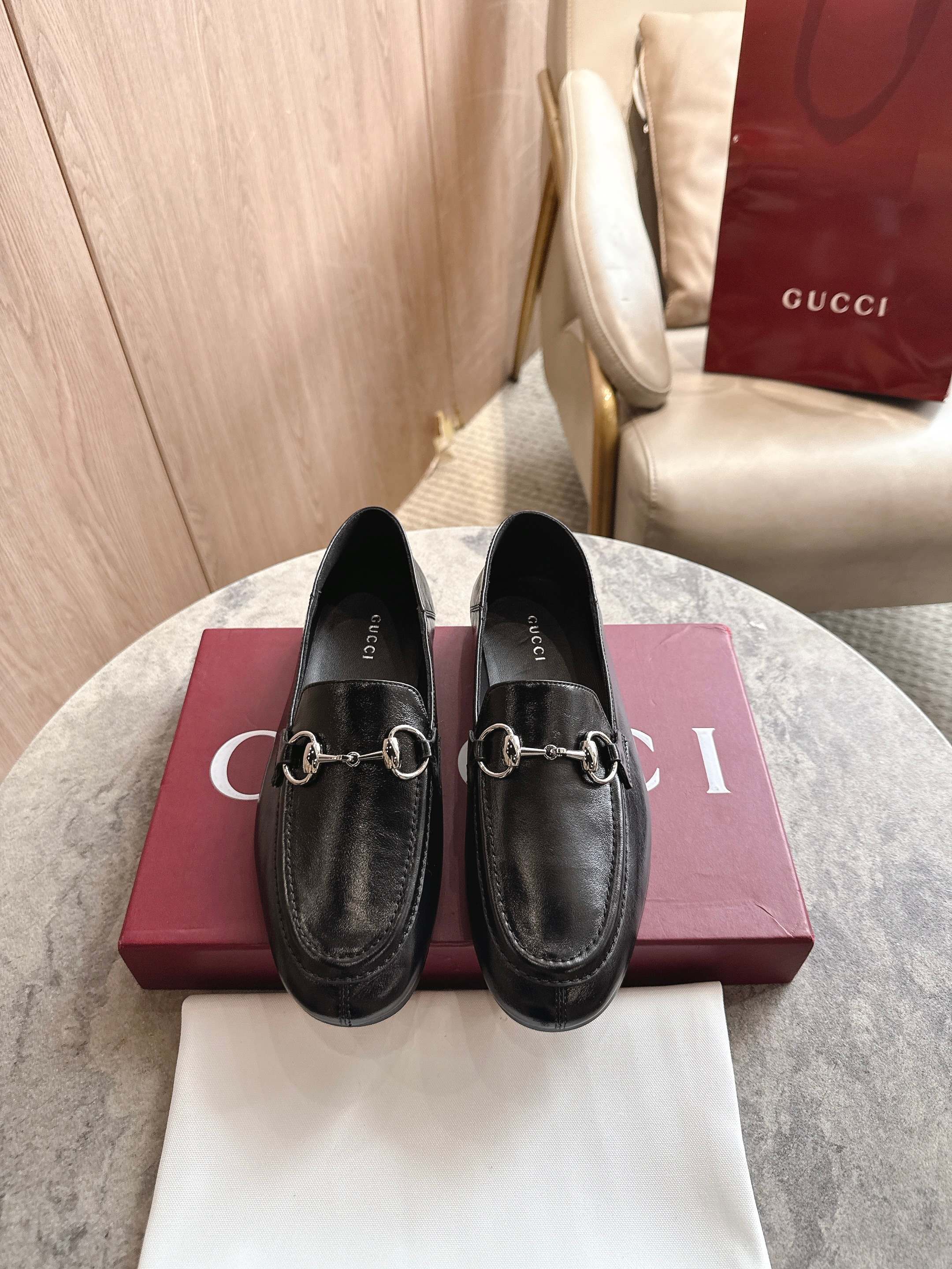Cheap Gucci Loafers For Women in 235770, $85 USD- [IB235770] - Replica Gucci Loafers For Women