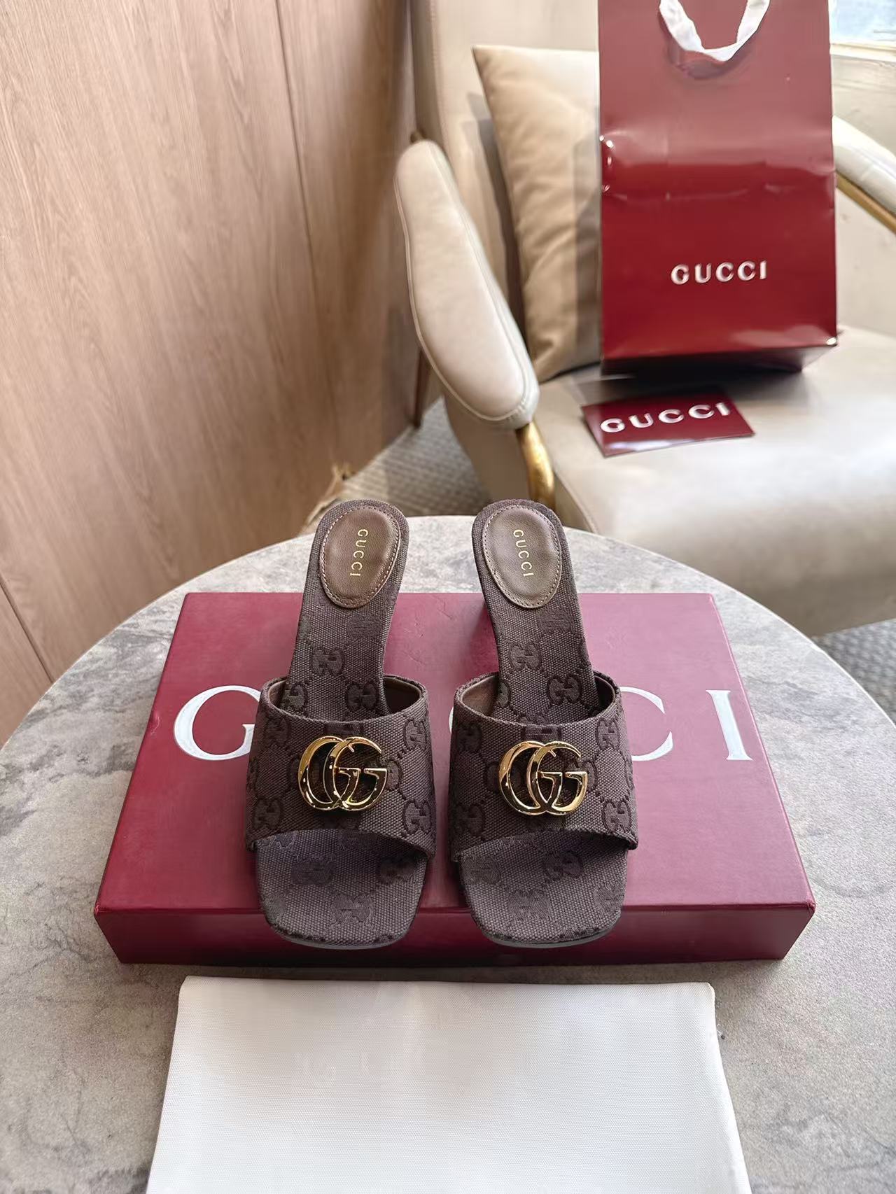 Cheap Gucci Slippers For Women in 235781, $60 USD- [IB235781] - Replica Gucci Slippers For Women