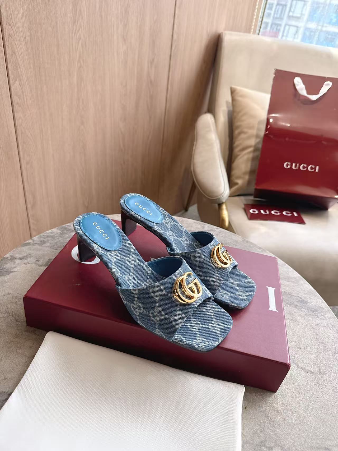 Cheap Gucci Slippers For Women in 235782, $60 USD- [IB235782] - Replica Gucci Slippers For Women