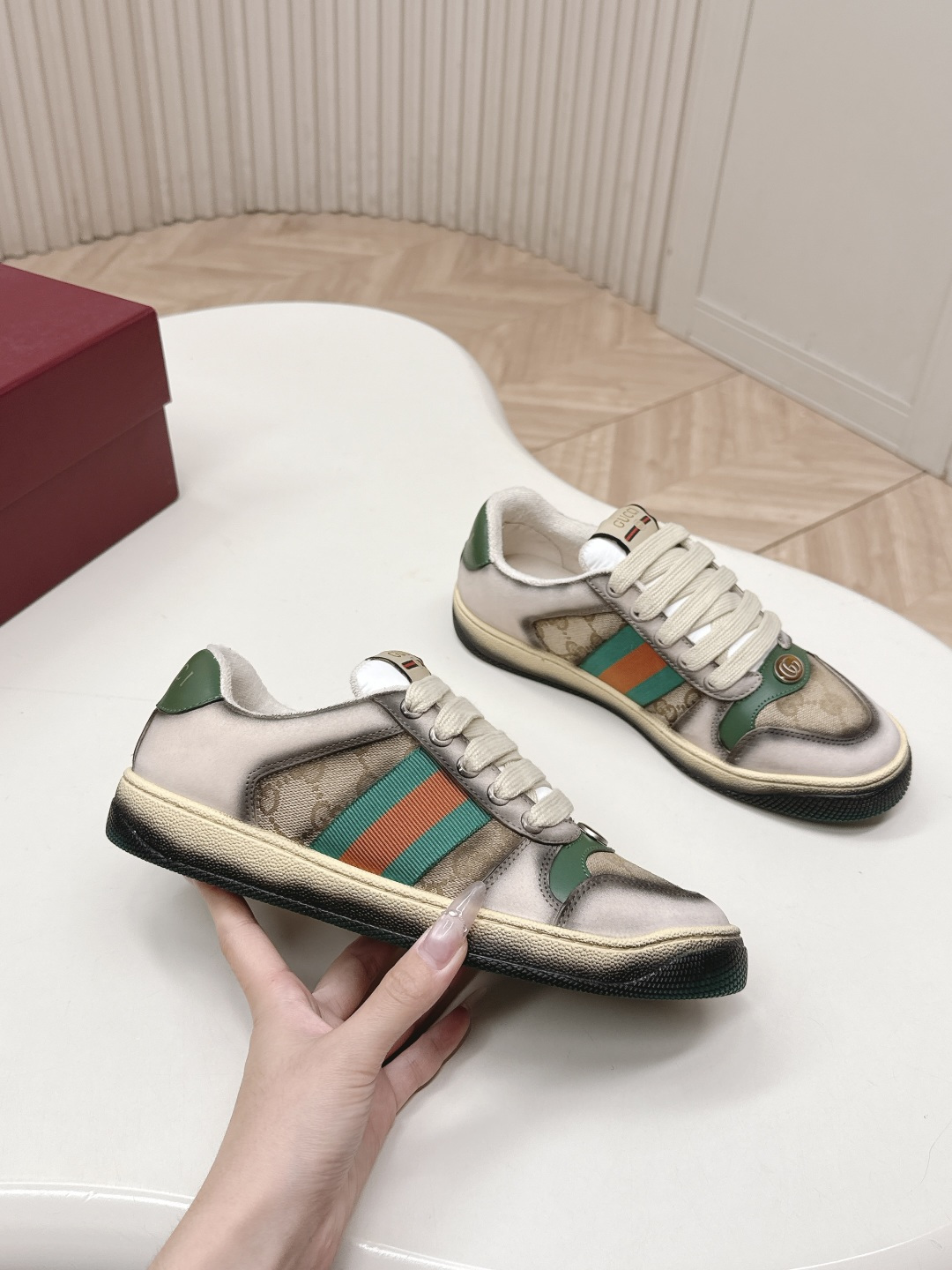 Cheap Gucci Sneakers For Women in 235797, $100 USD- [IB235797] - Replica Gucci Sneakers For Women
