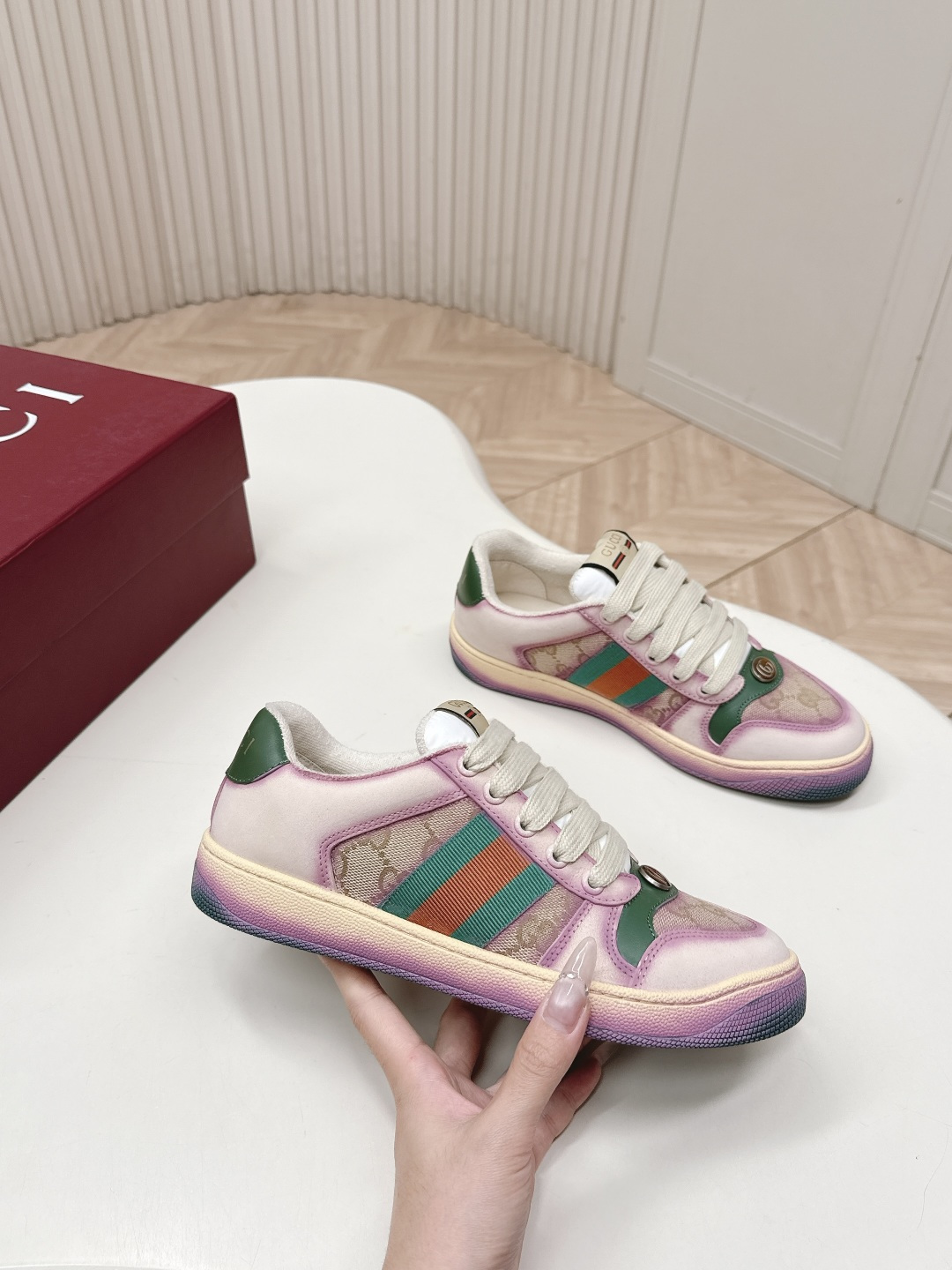 Cheap Gucci Sneakers For Women in 235798, $100 USD- [IB235798] - Replica Gucci Sneakers For Women