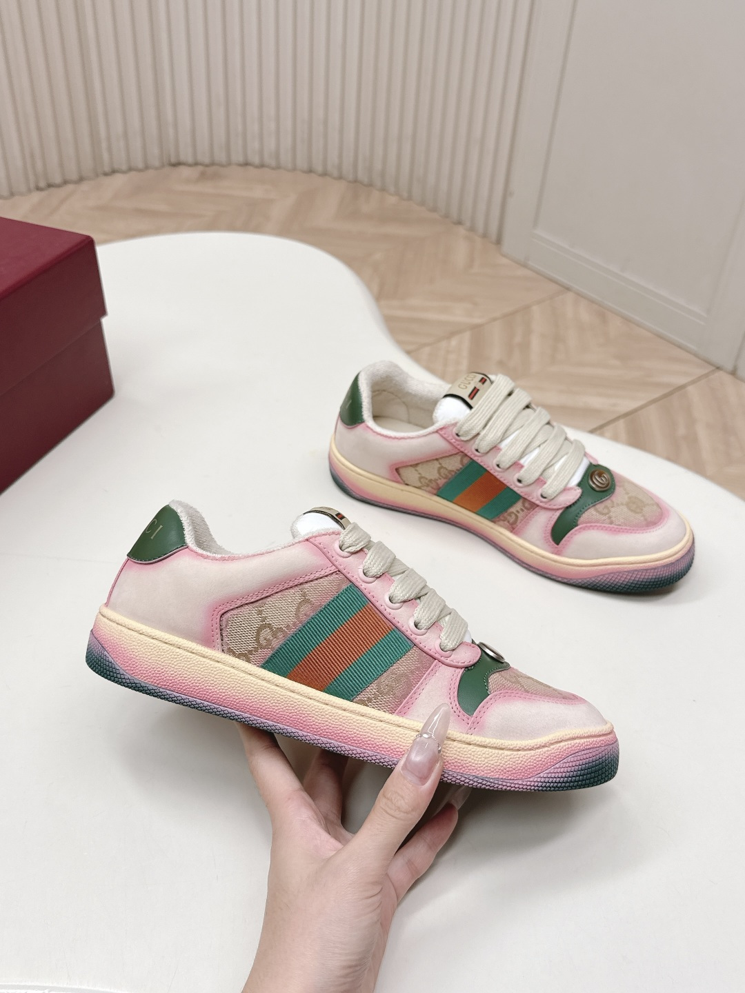 Cheap Gucci Sneakers For Women in 235799, $100 USD- [IB235799] - Replica Gucci Sneakers For Women