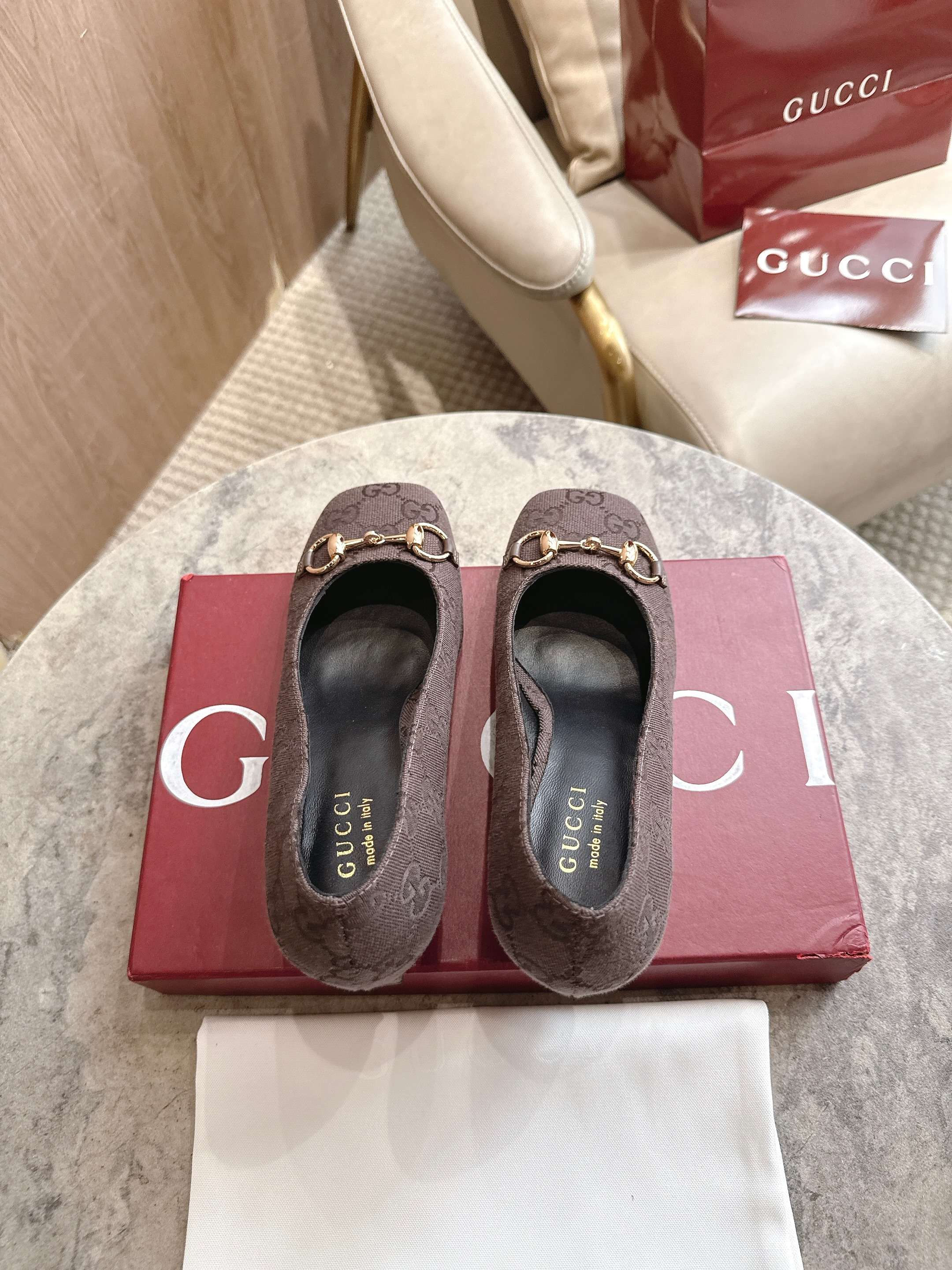 Cheap Gucci Sandals And Pumps For Women in 235821, $85 USD- [IB235821] - Replica Gucci Sandals And Pumps For Women