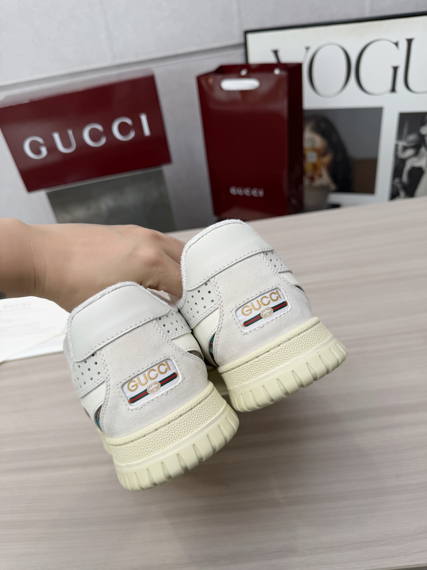 Cheap Gucci Sneakers For Men in 235840, $85 USD- [IB235840] - Replica Gucci Sneakers For Men