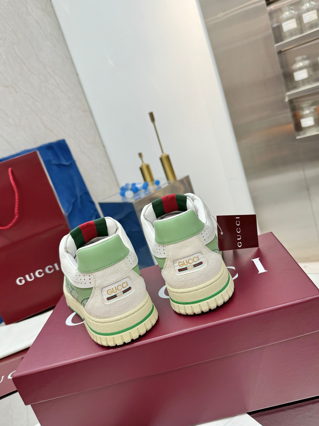 Cheap Gucci Sneakers For Women in 235872, $85 USD- [IB235872] - Replica Gucci Sneakers For Women